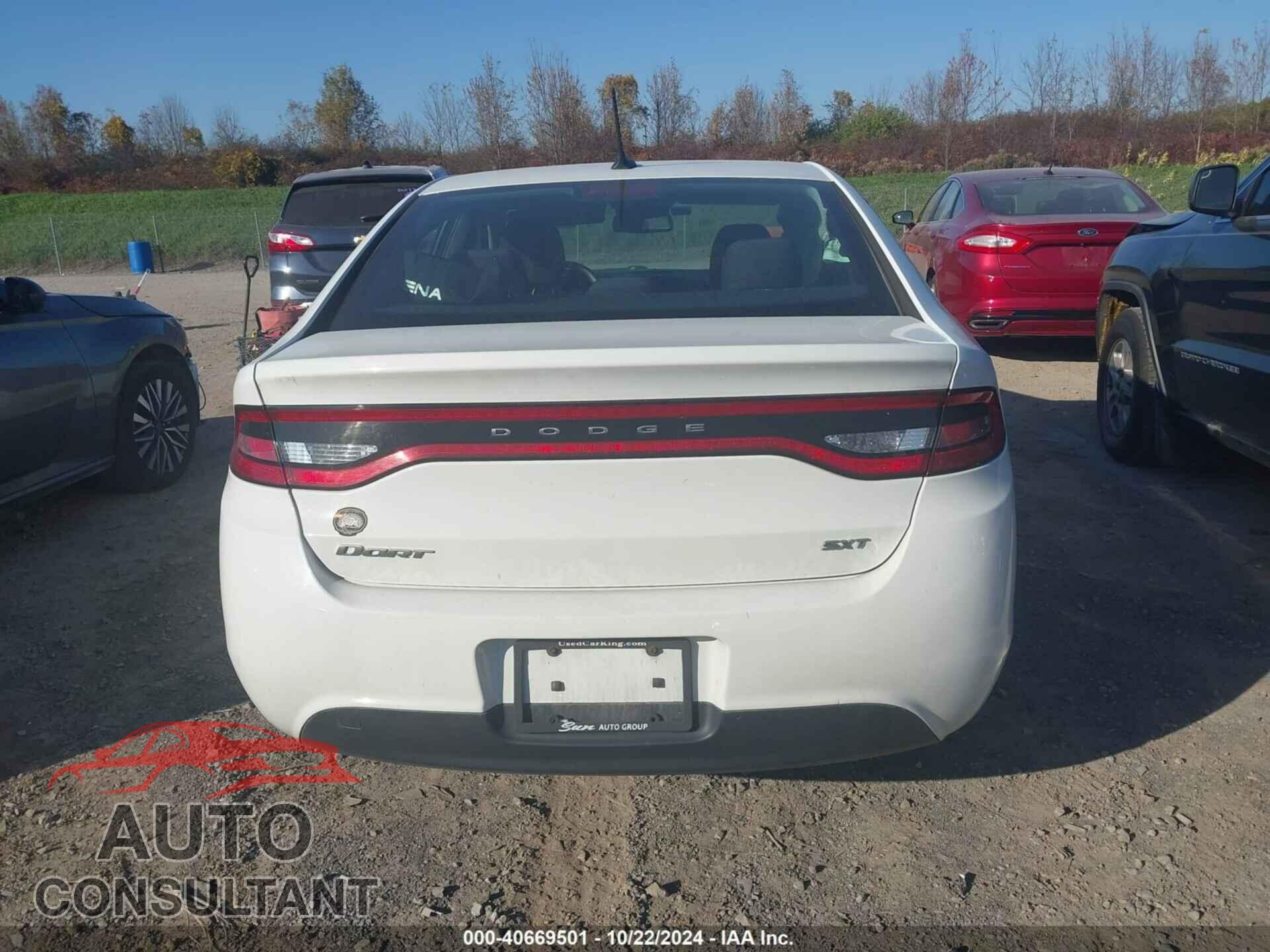 DODGE DART 2015 - 1C3CDFBB7FD222463