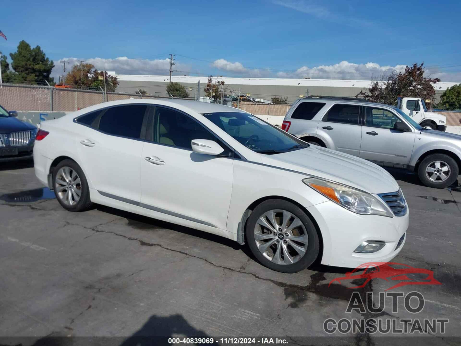 HYUNDAI AZERA 2013 - KMHFG4JG8DA220832