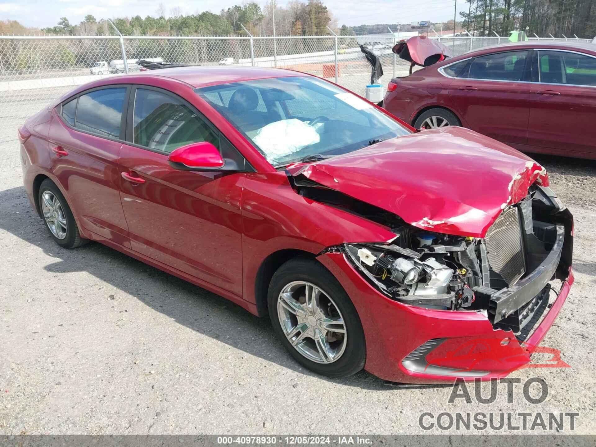 HYUNDAI ELANTRA 2017 - KMHD74LF9HU089510