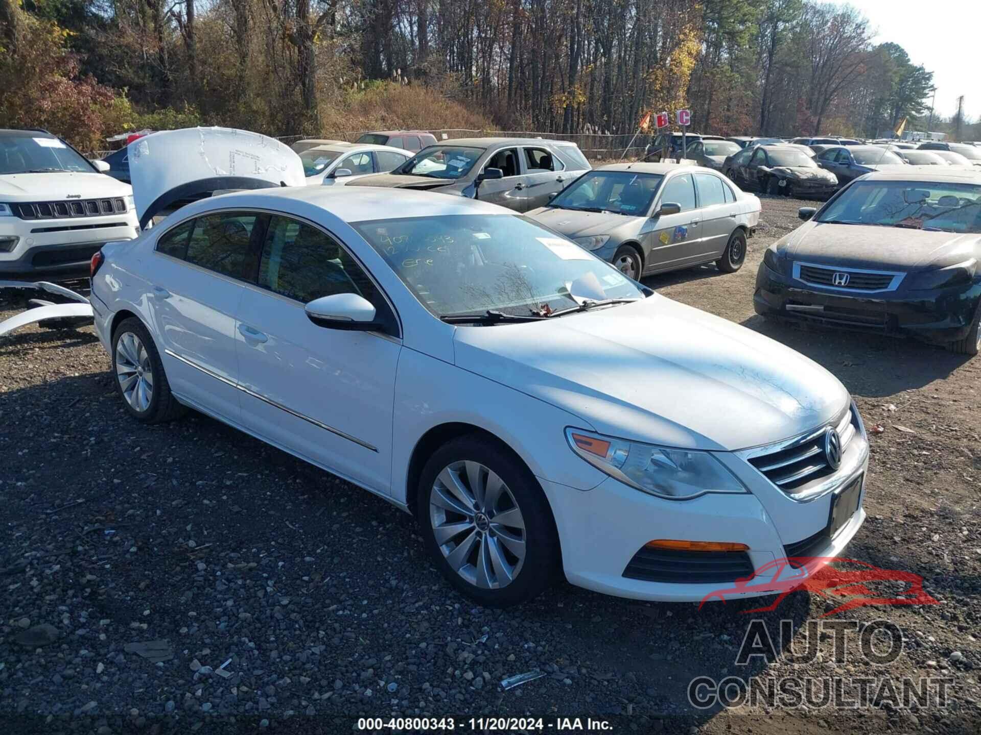 VOLKSWAGEN CC 2012 - WVWMP7AN1CE548192