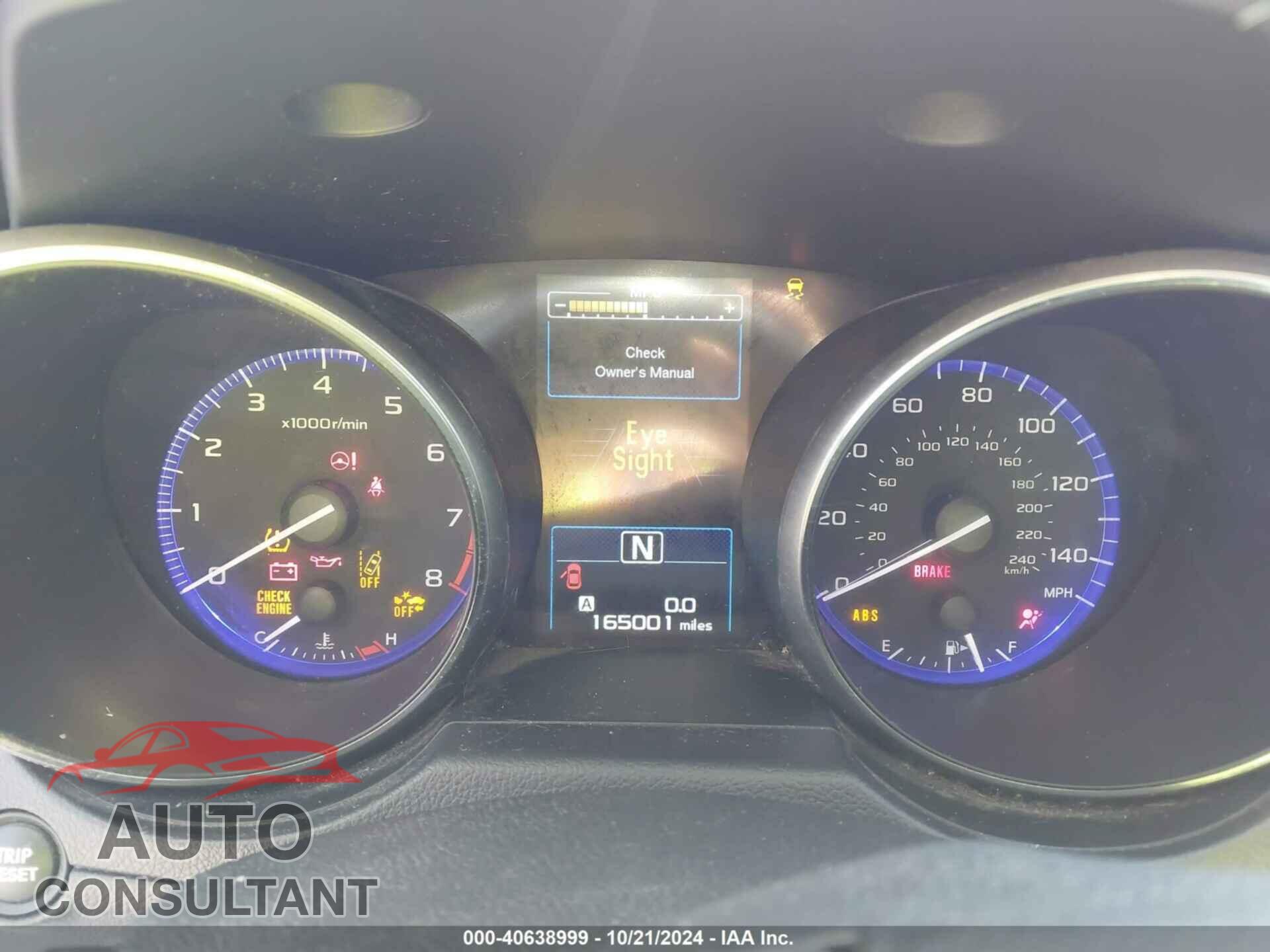 SUBARU OUTBACK 2015 - 4S4BSBFC7F3305496