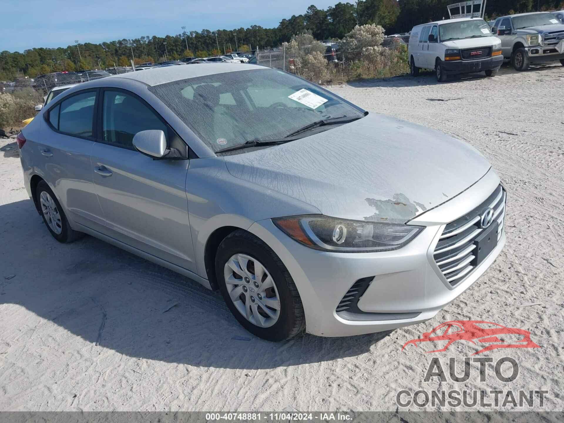 HYUNDAI ELANTRA 2017 - 5NPD74LF0HH077440