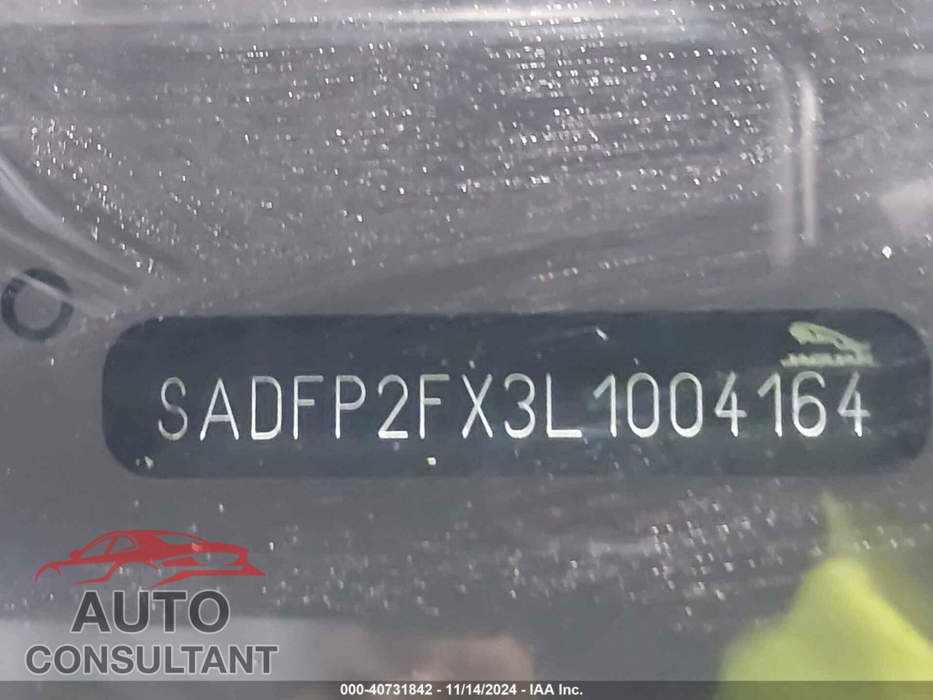 JAGUAR E-PACE 2020 - SADFP2FX3L1004164