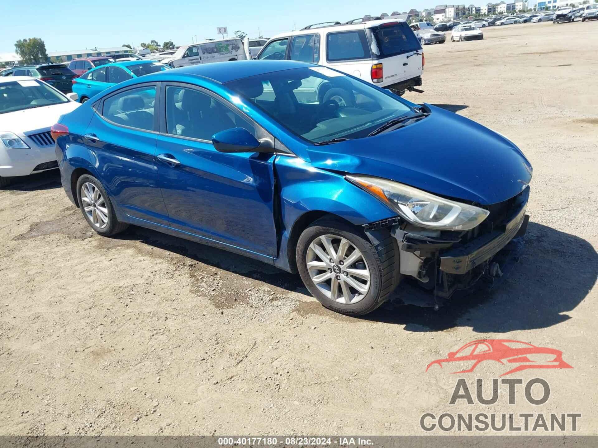 HYUNDAI ELANTRA 2016 - KMHDH4AE0GU633625