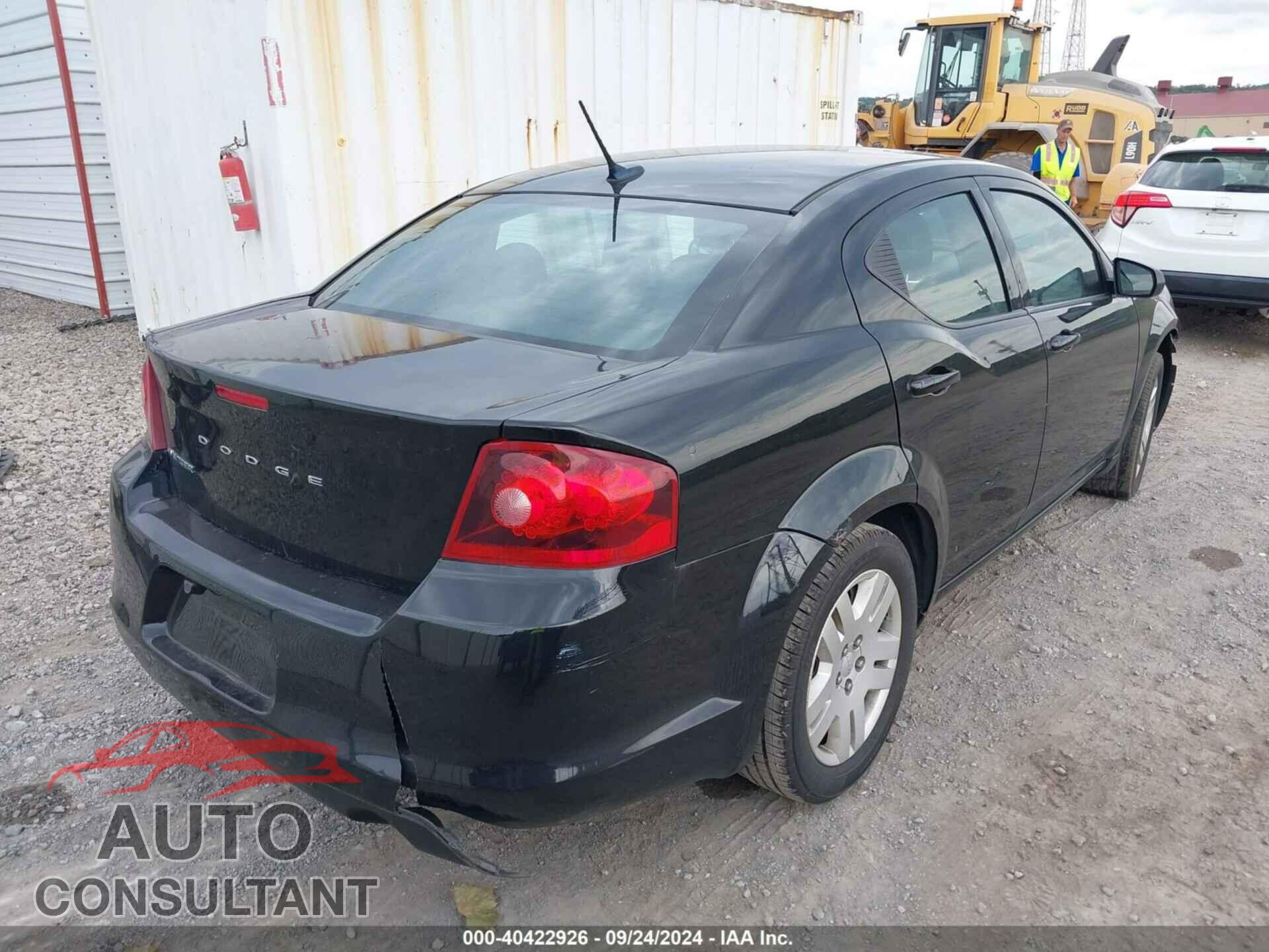 DODGE AVENGER 2013 - 1C3CDZAB3DN771233