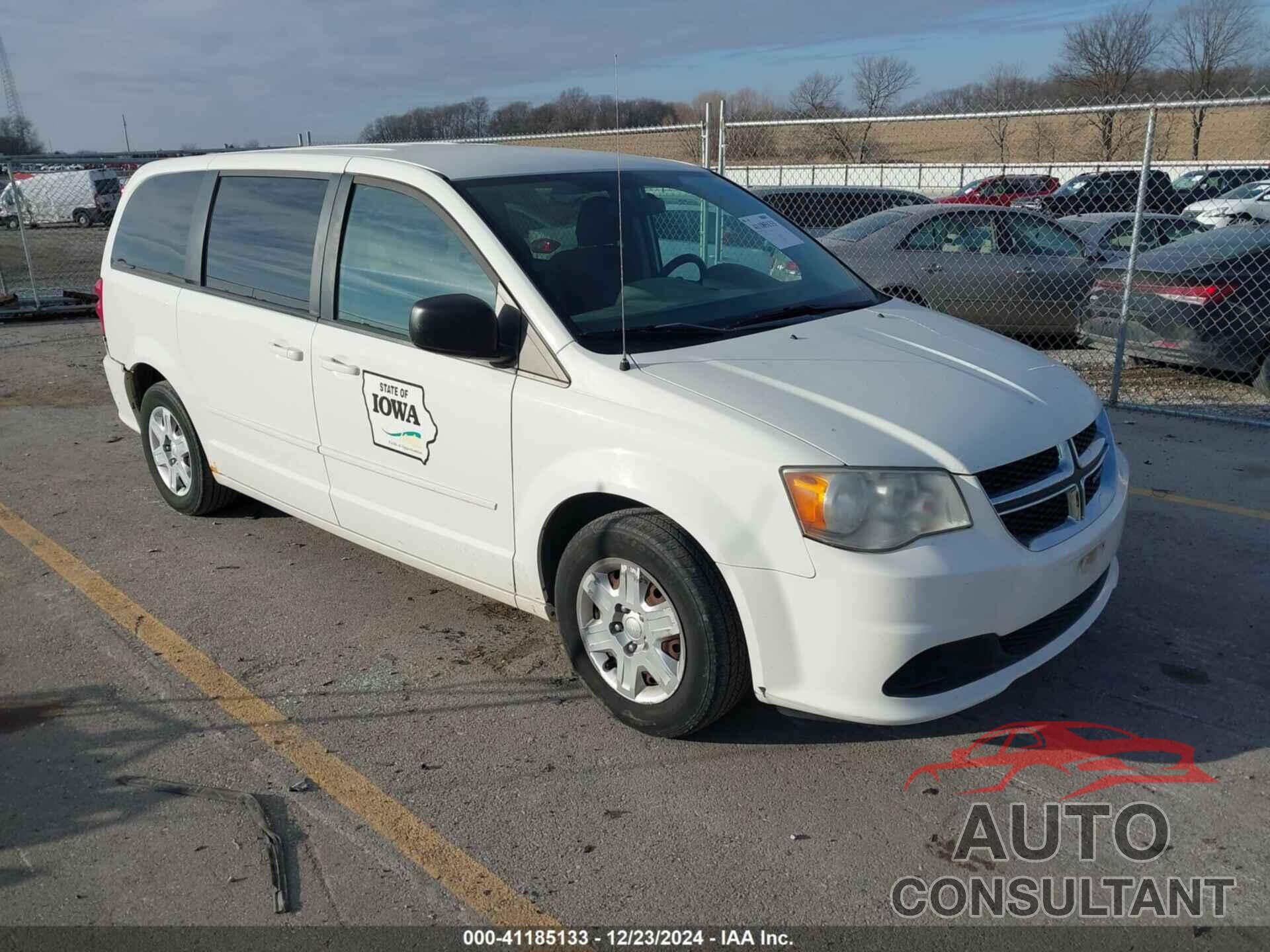 DODGE GRAND CARAVAN 2012 - 2C4RDGBG1CR265051