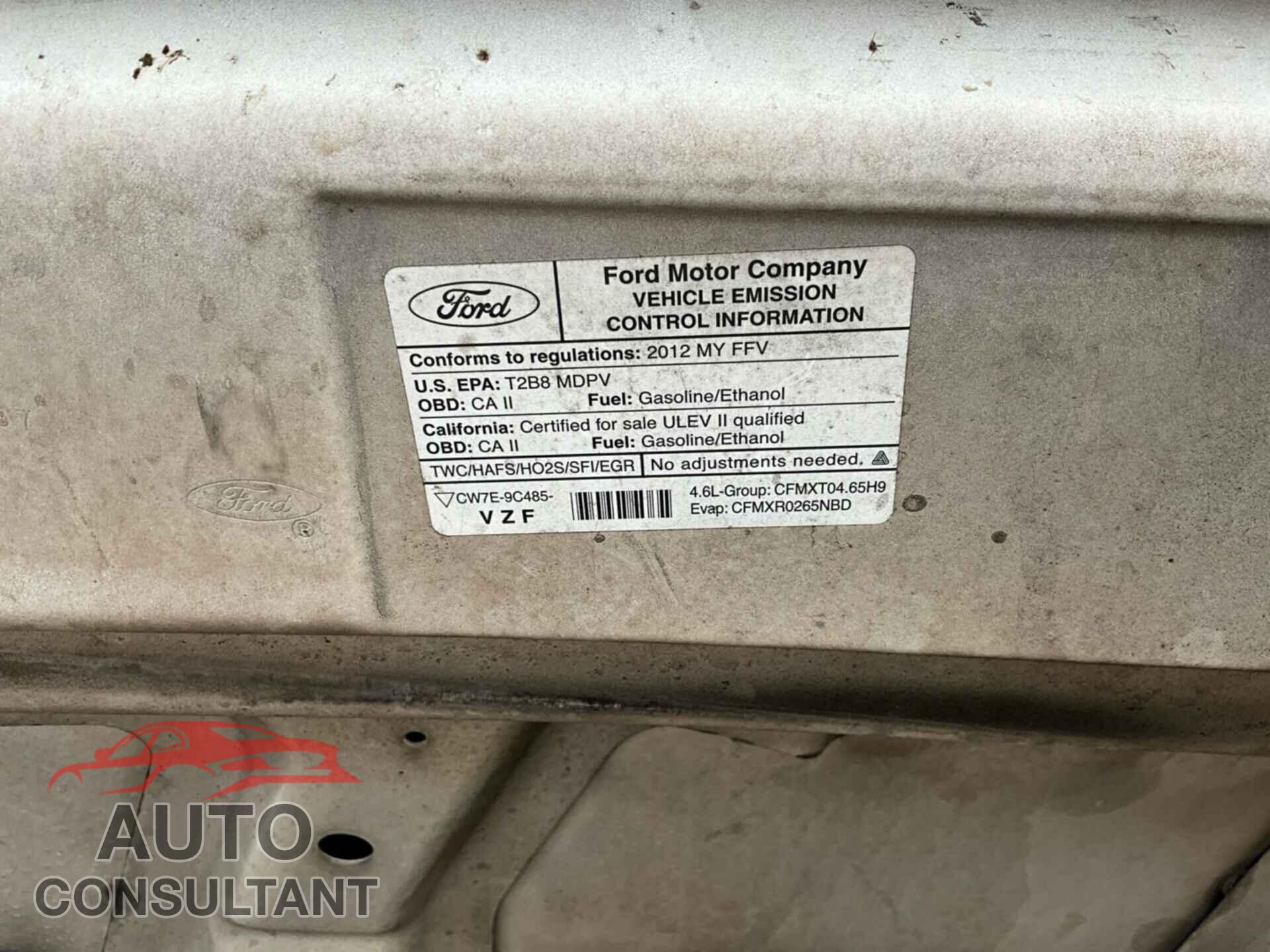 FORD ECONOLINE 2012 - 1FTNE2EW5CDB08840