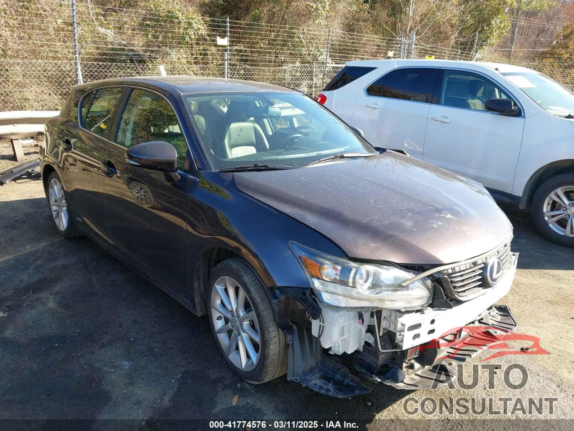 LEXUS CT 200H 2012 - JTHKD5BH6C2109616
