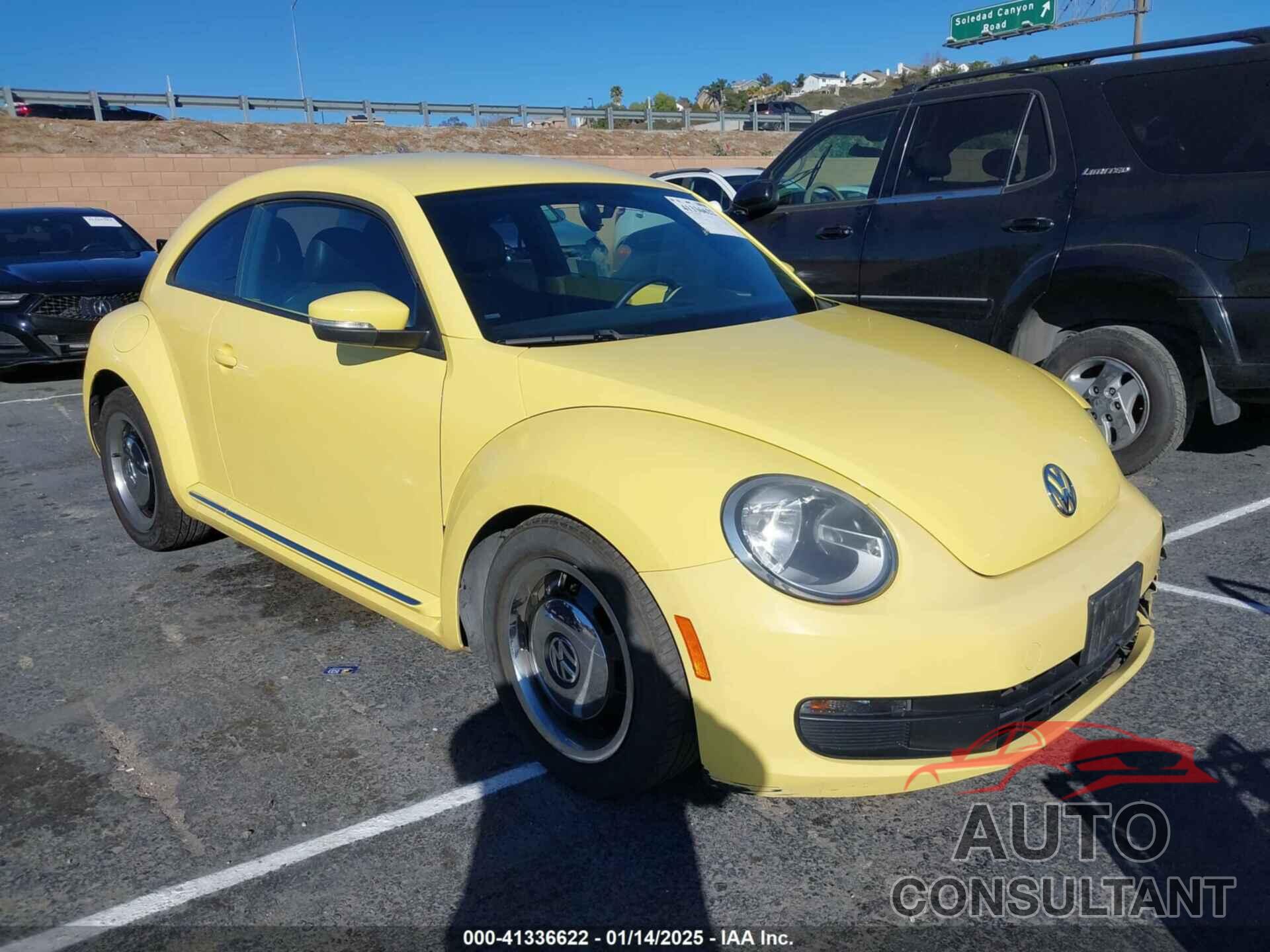 VOLKSWAGEN BEETLE 2013 - 3VWJP7AT0DM602124