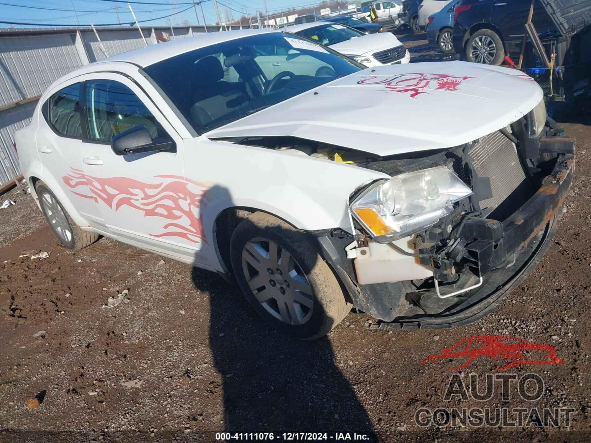 DODGE AVENGER 2012 - 1C3CDZAB2CN194287