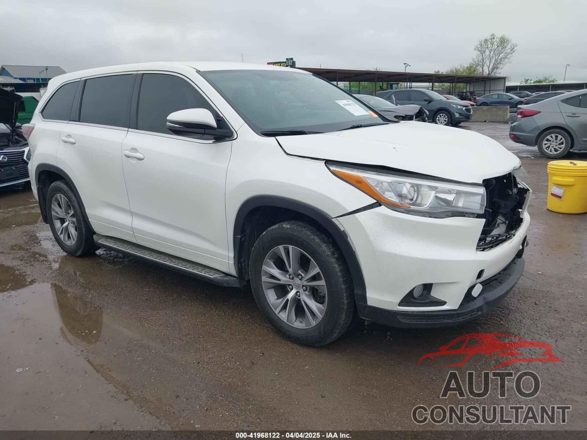 TOYOTA HIGHLANDER 2015 - 5TDZKRFH0FS066671