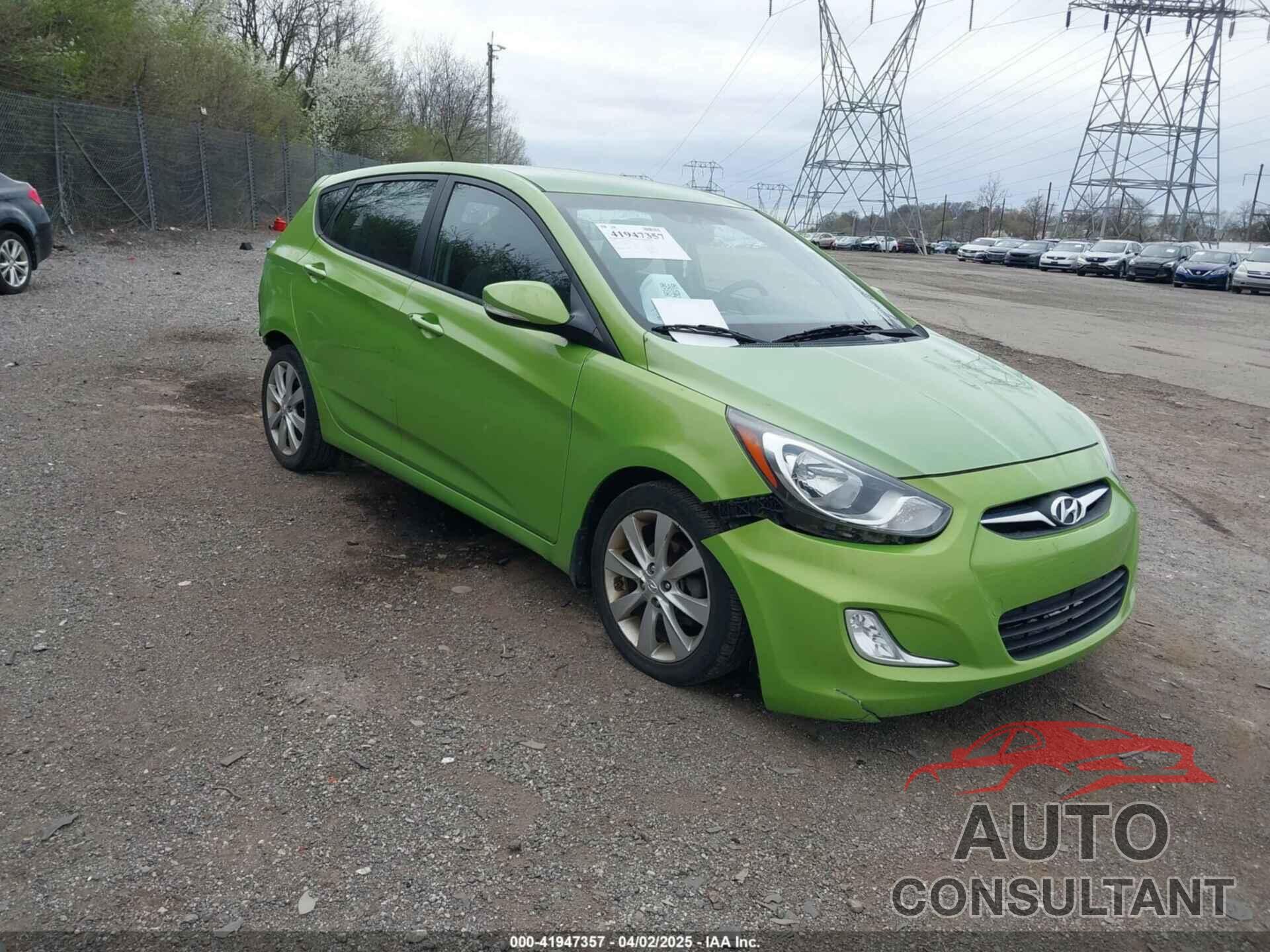 HYUNDAI ACCENT 2013 - KMHCU5AE1DU118738