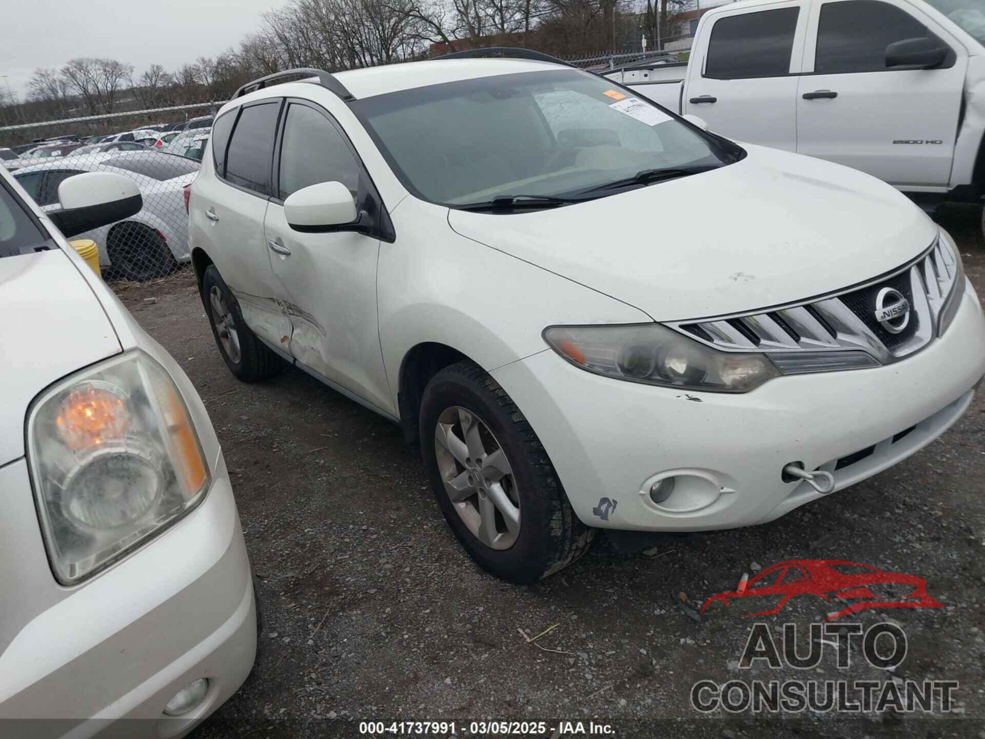 NISSAN MURANO 2009 - JN8AZ18U69W031355