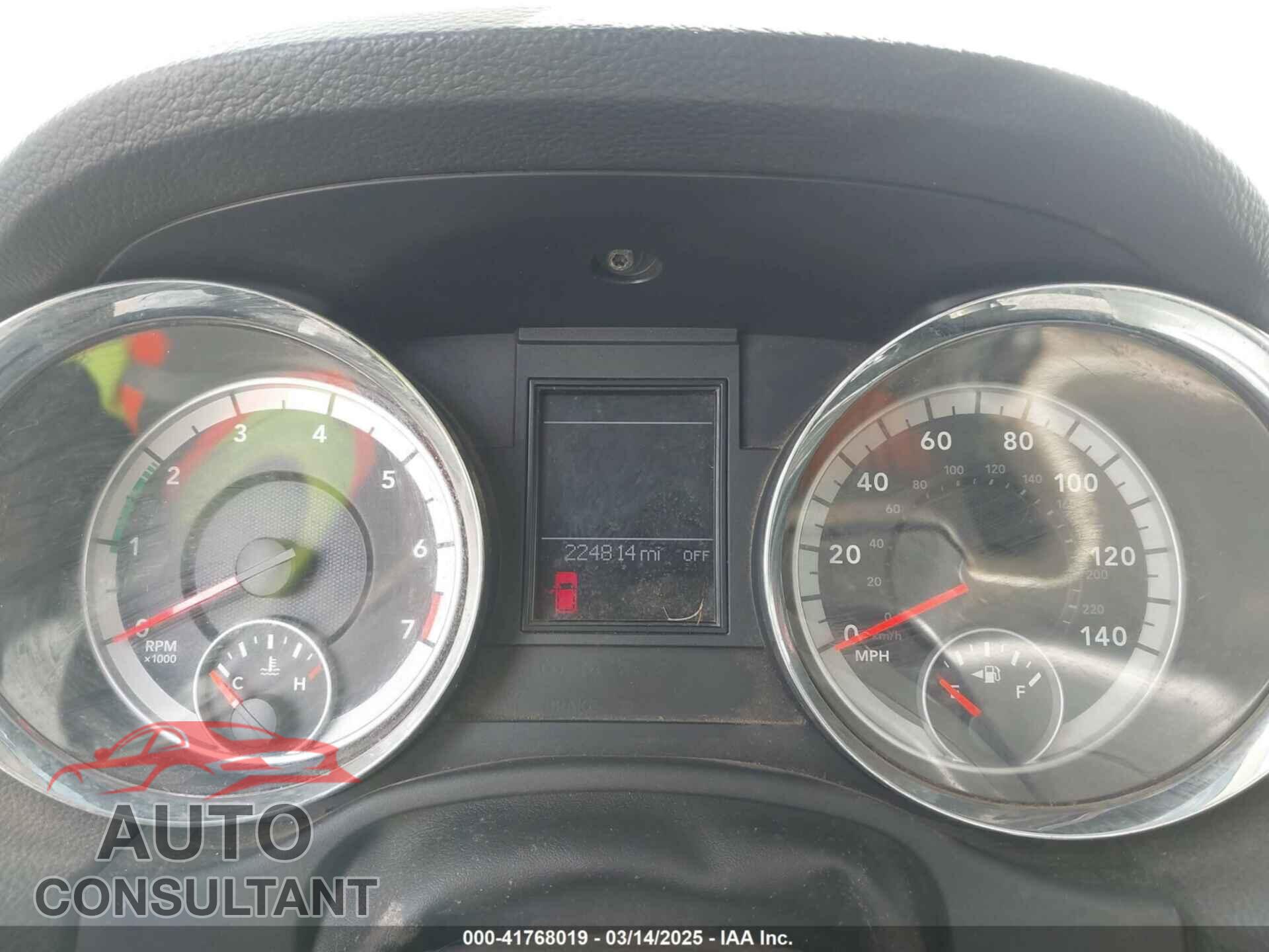 DODGE DURANGO 2011 - 1D4RD4GG4BC725093