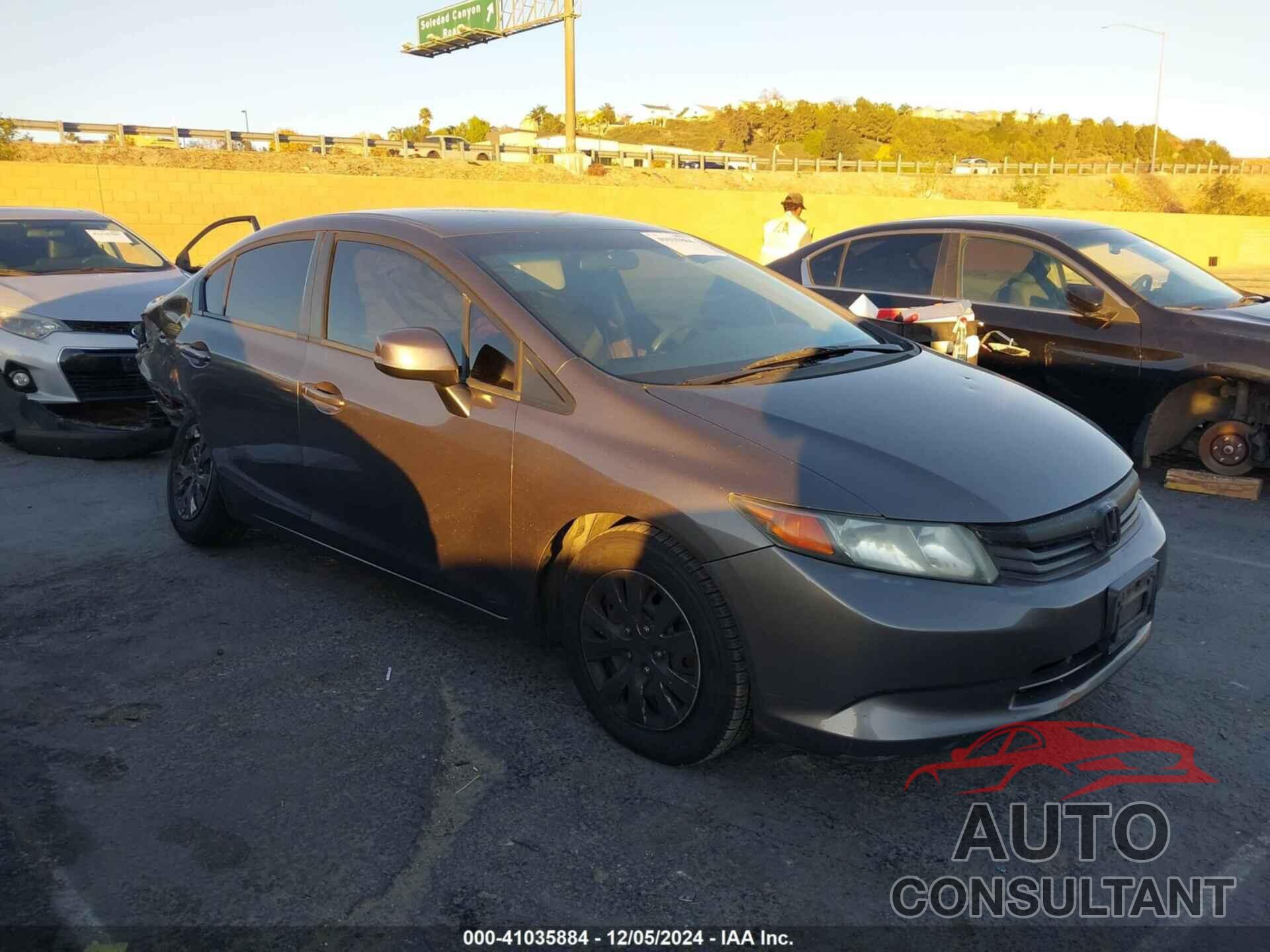 HONDA CIVIC 2012 - 19XFB2F57CE326831