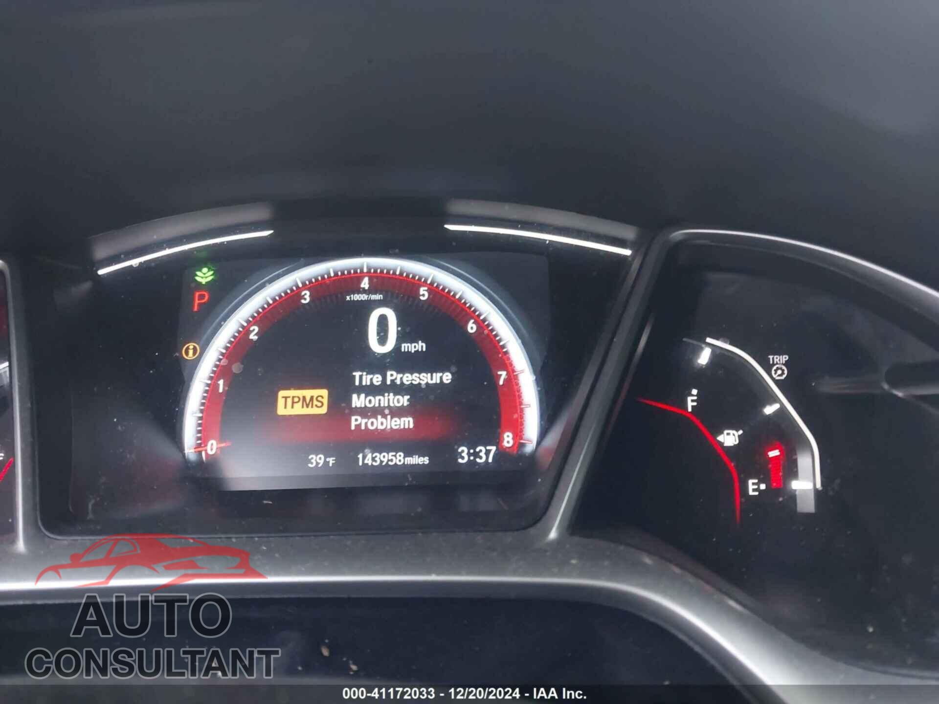 HONDA CIVIC 2019 - 2HGFC2F87KH556610