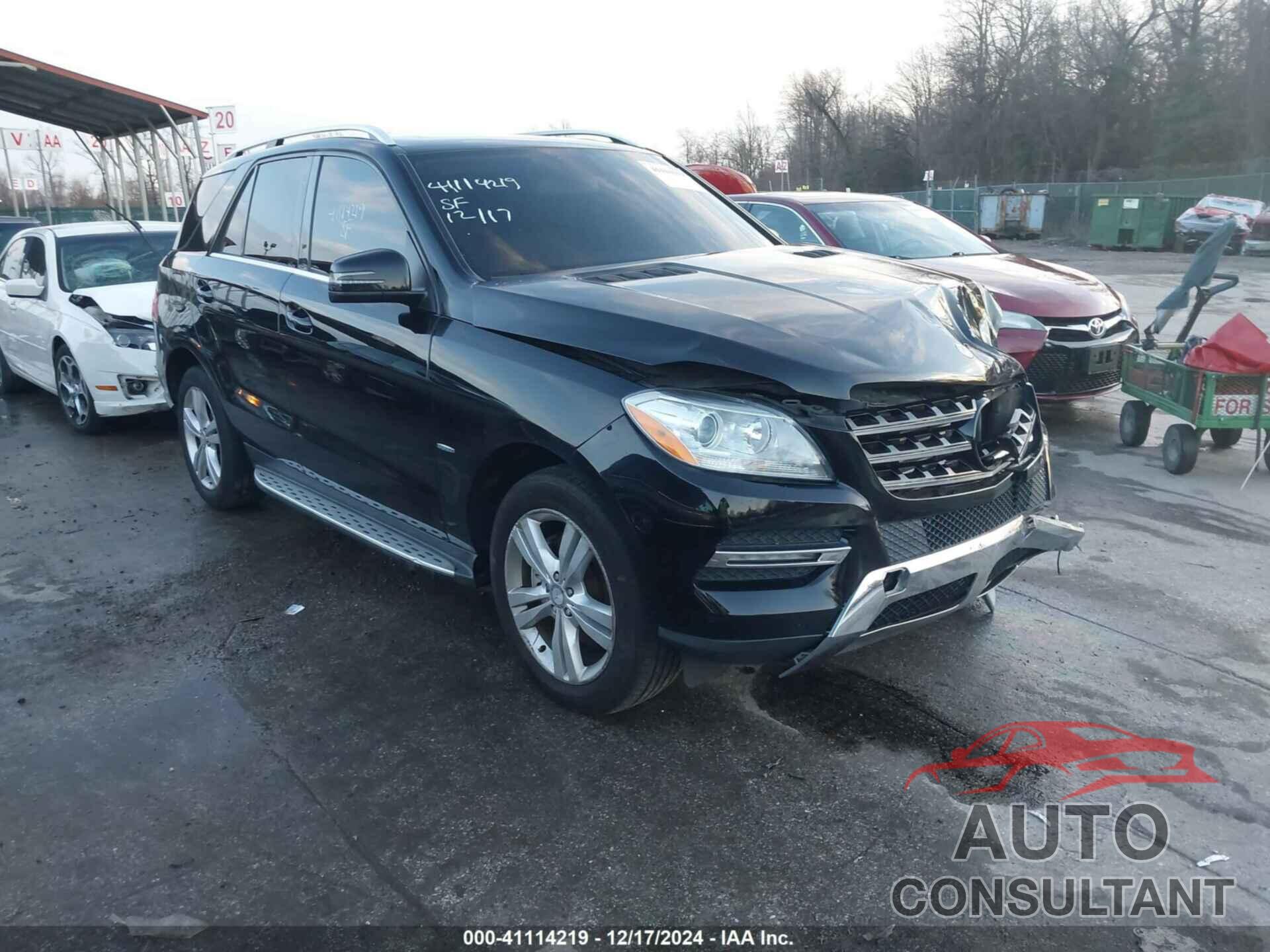MERCEDES-BENZ ML 350 BLUETEC 2012 - 4JGDA2EB5CA019951