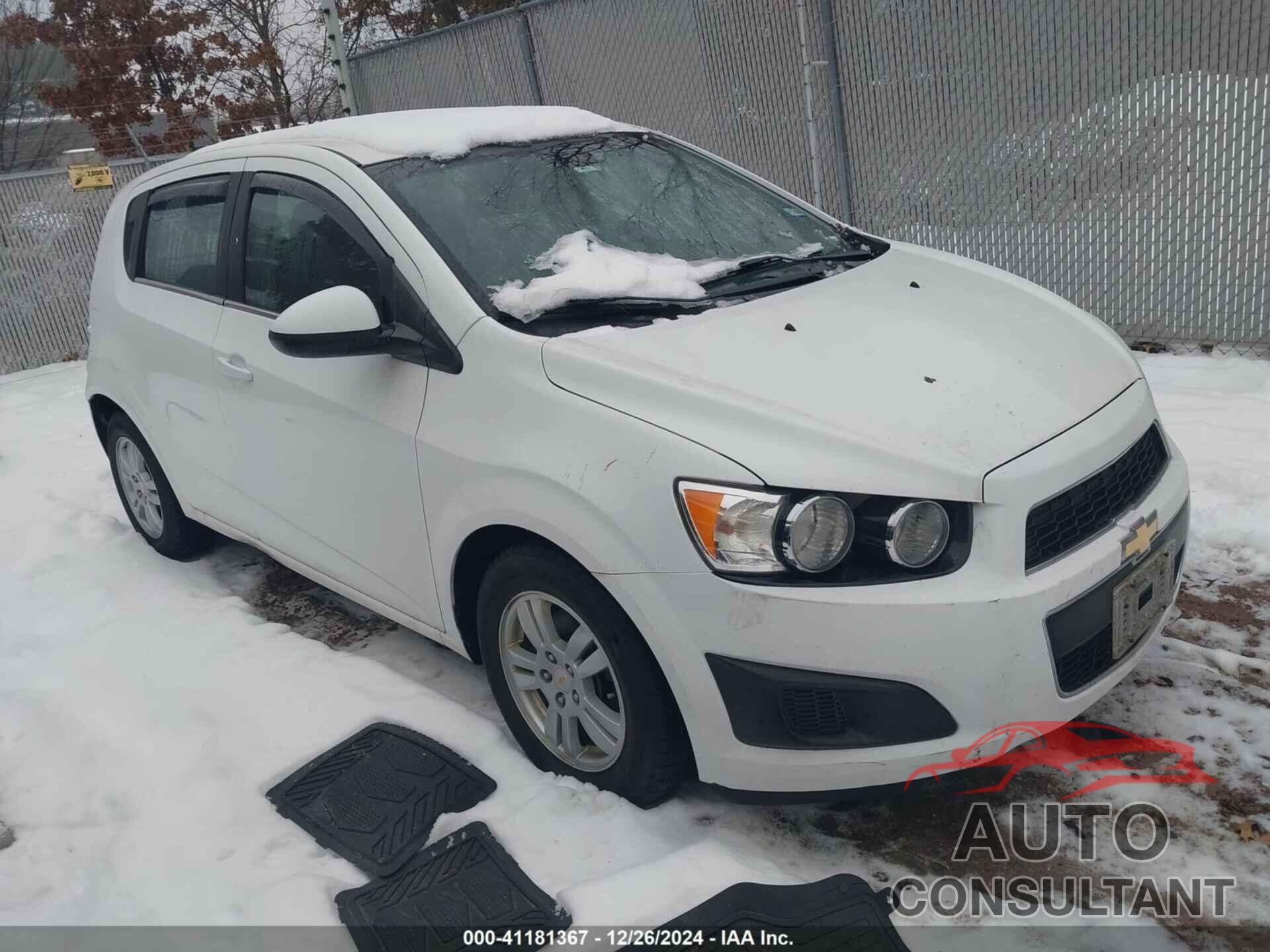 CHEVROLET SONIC 2012 - 1G1JD6SB8C4203637