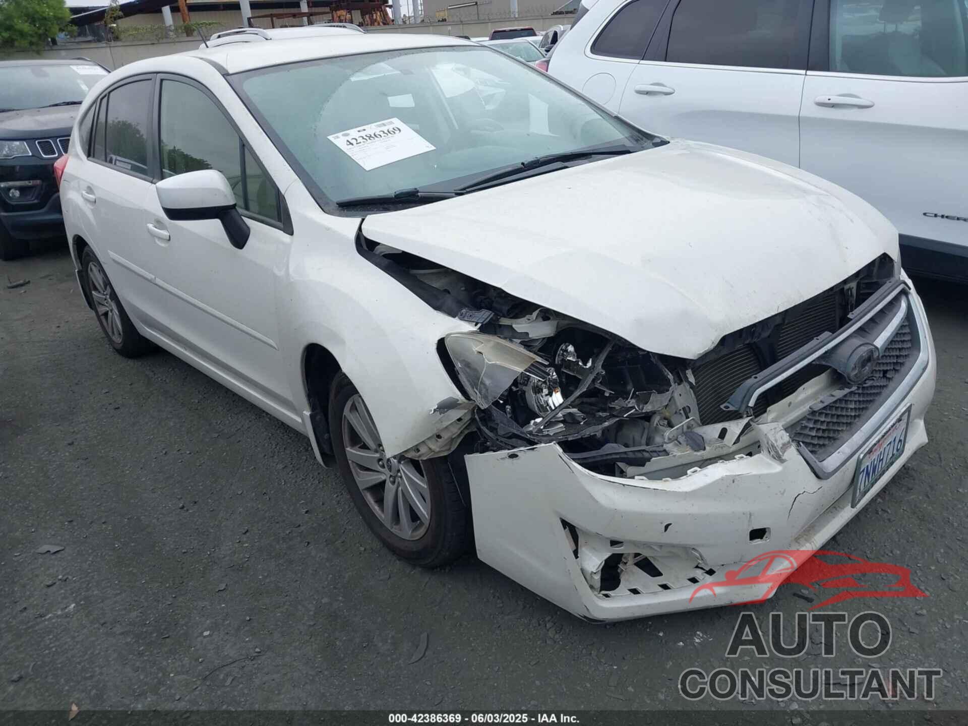 SUBARU IMPREZA 2015 - JF1GPAC69F8317730