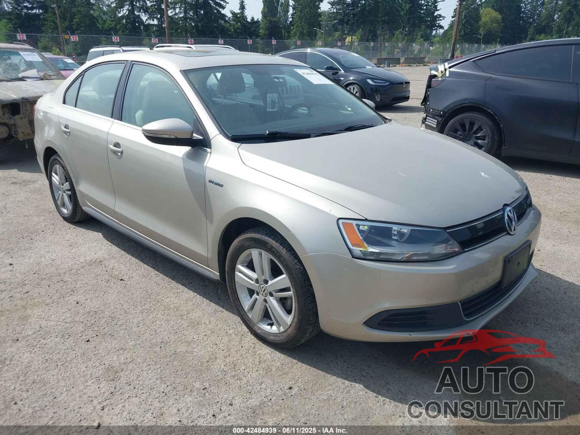 VOLKSWAGEN JETTA HYBRID 2014 - 3VW637AJ7EM332245