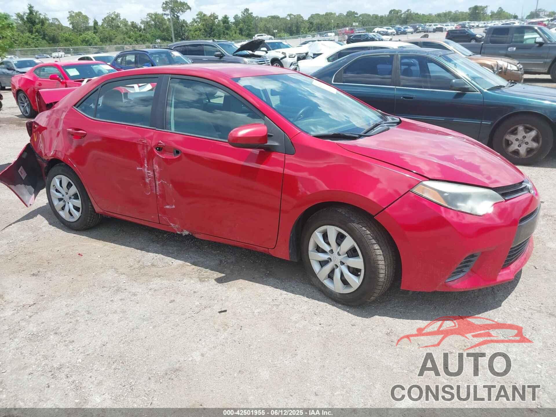 TOYOTA COROLLA 2016 - 5YFBURHE3GP396717
