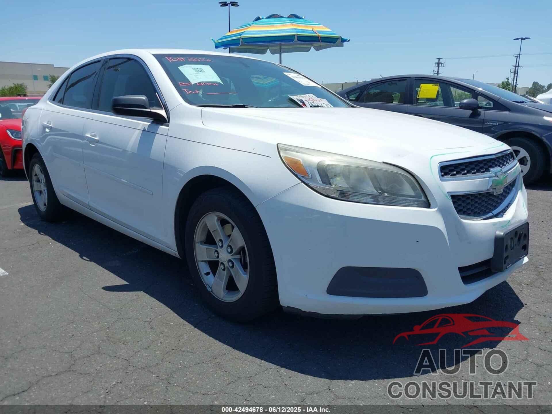 CHEVROLET MALIBU 2013 - 1G11B5SA9DU108500