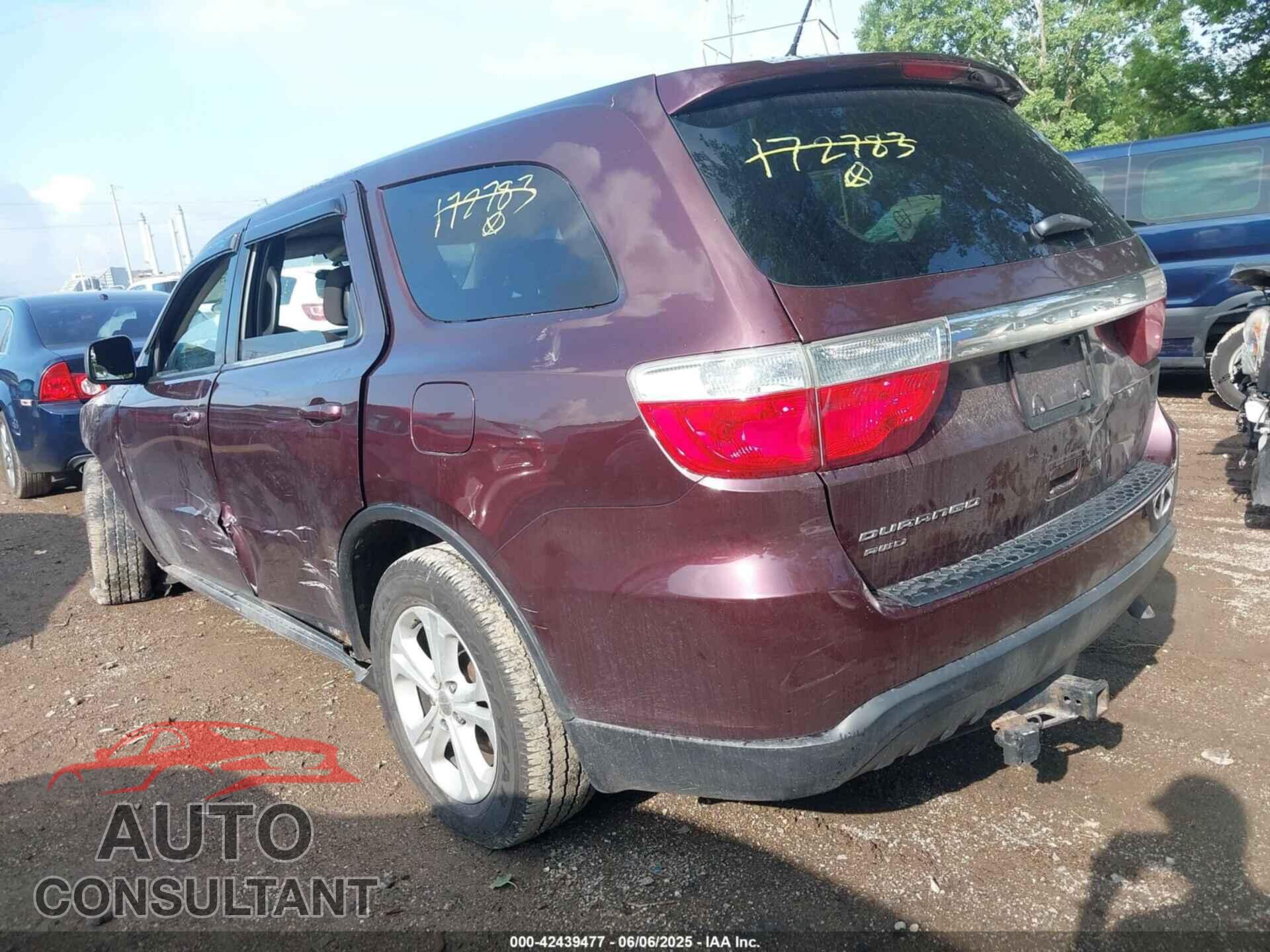 DODGE DURANGO 2012 - 1C4RDJAG5CC172783