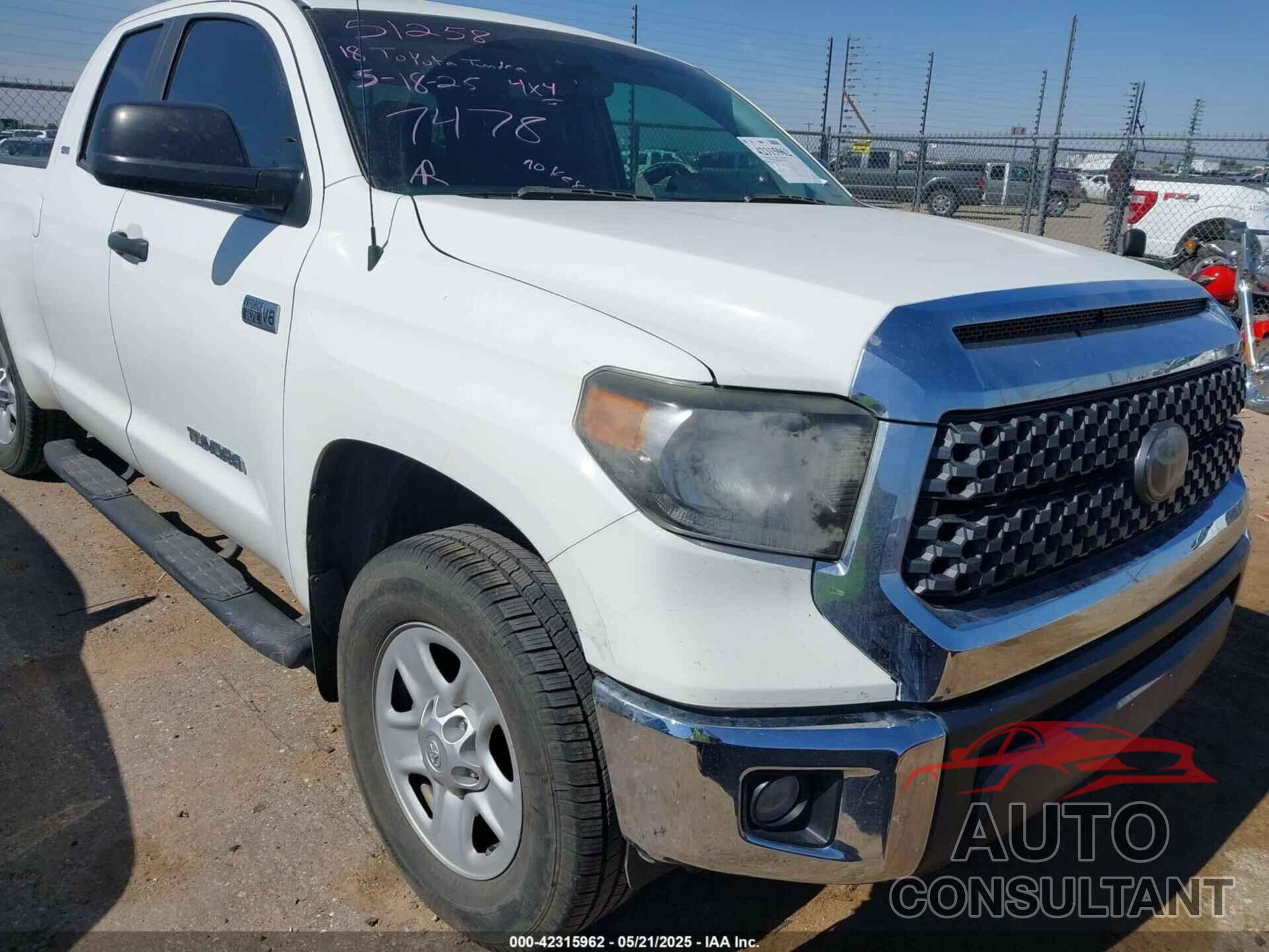 TOYOTA TUNDRA 2018 - 5TFUW5F18JX747478