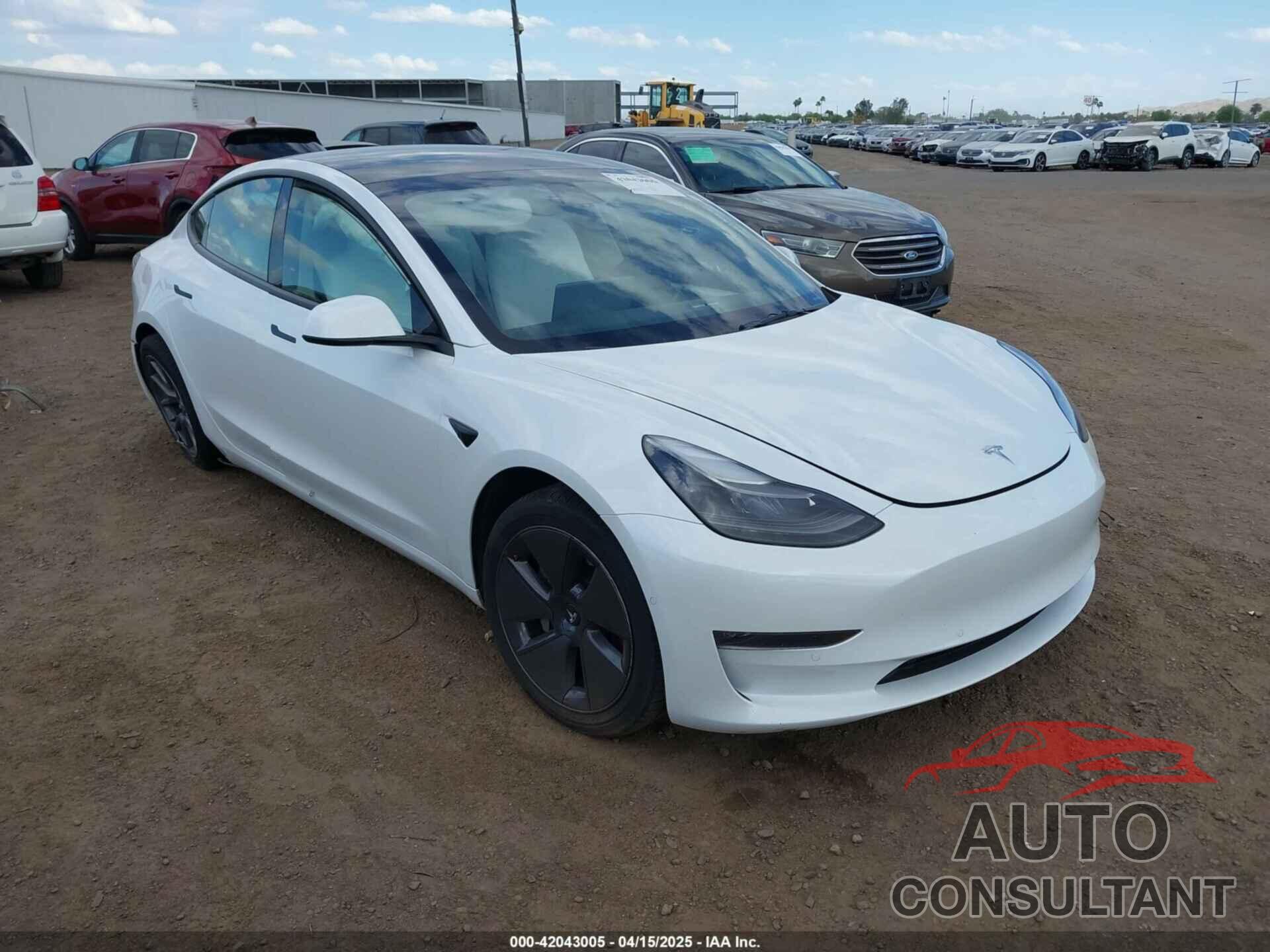 TESLA MODEL 3 2022 - 5YJ3E1EB8NF338947