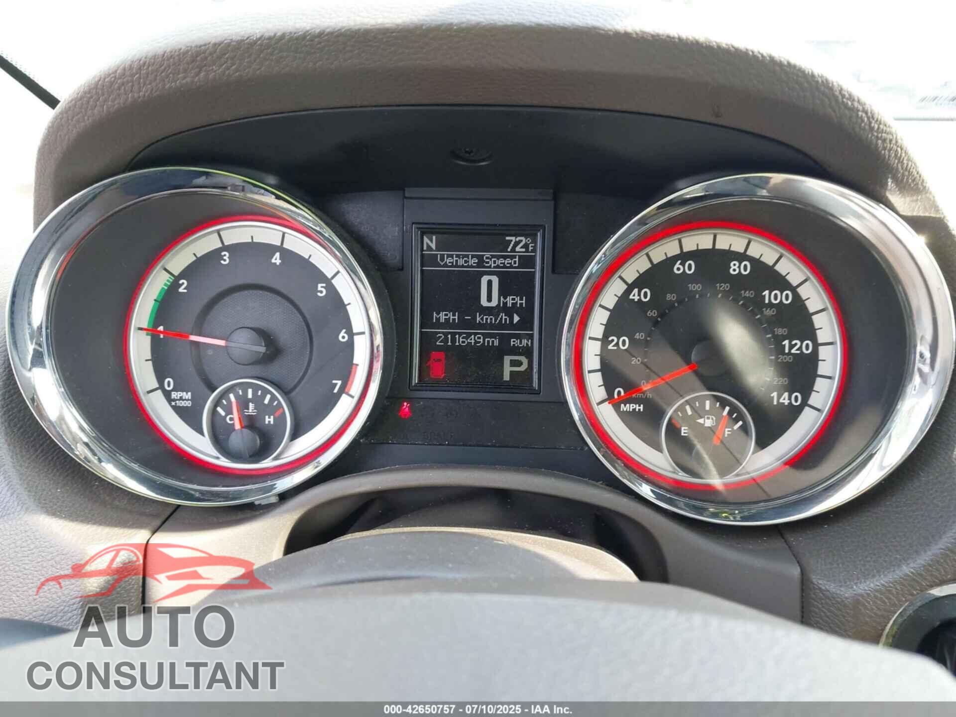DODGE DURANGO 2013 - 1C4RDJAG9DC693832
