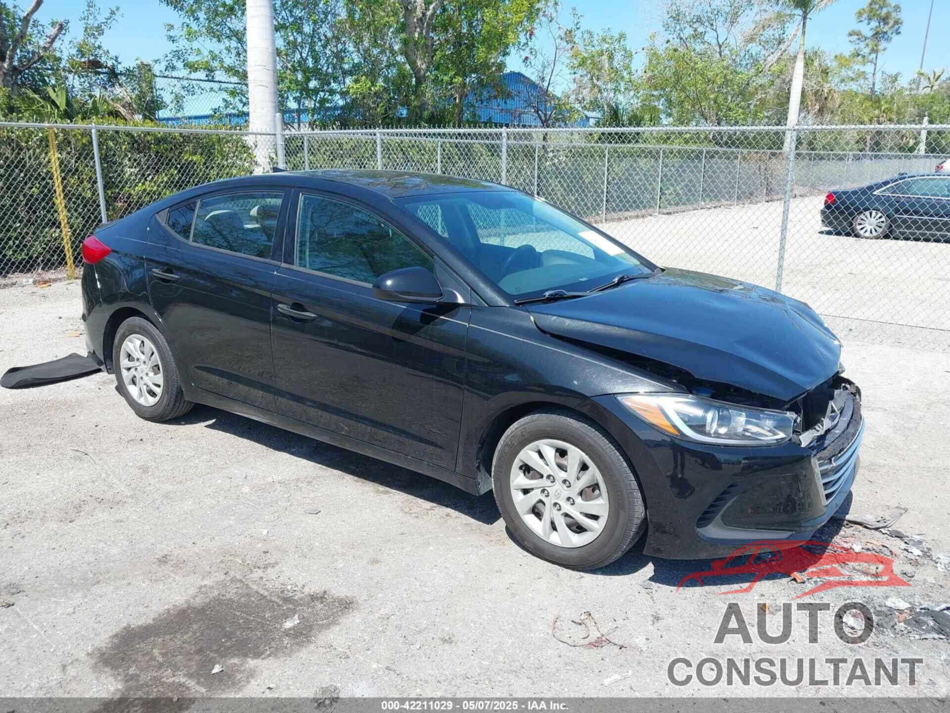 HYUNDAI ELANTRA 2017 - 5NPD84LF0HH041874