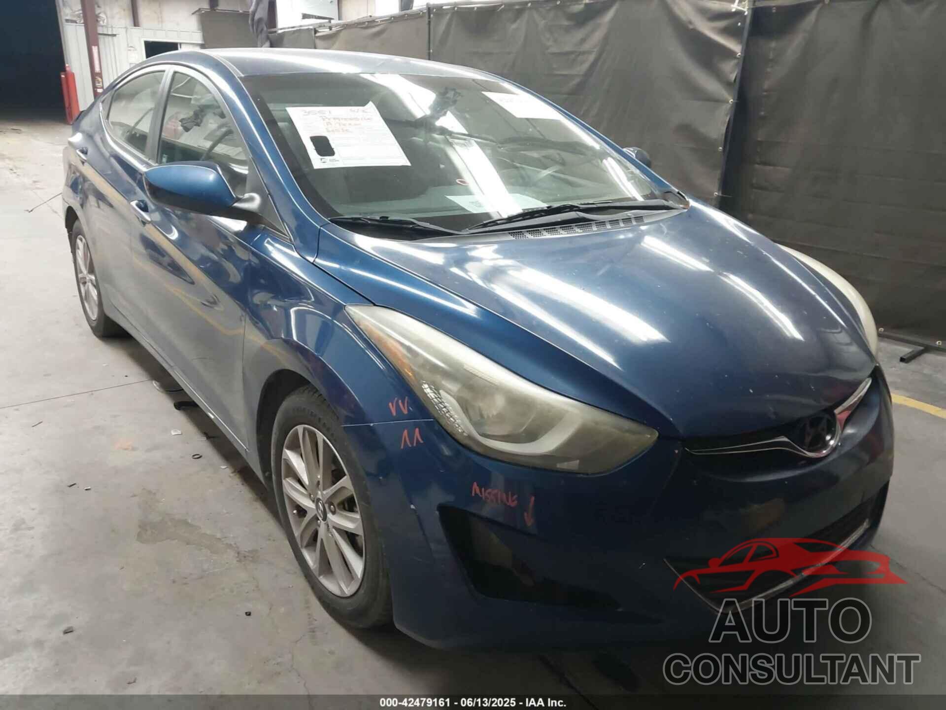 HYUNDAI ELANTRA 2016 - KMHDH4AEXGU484933