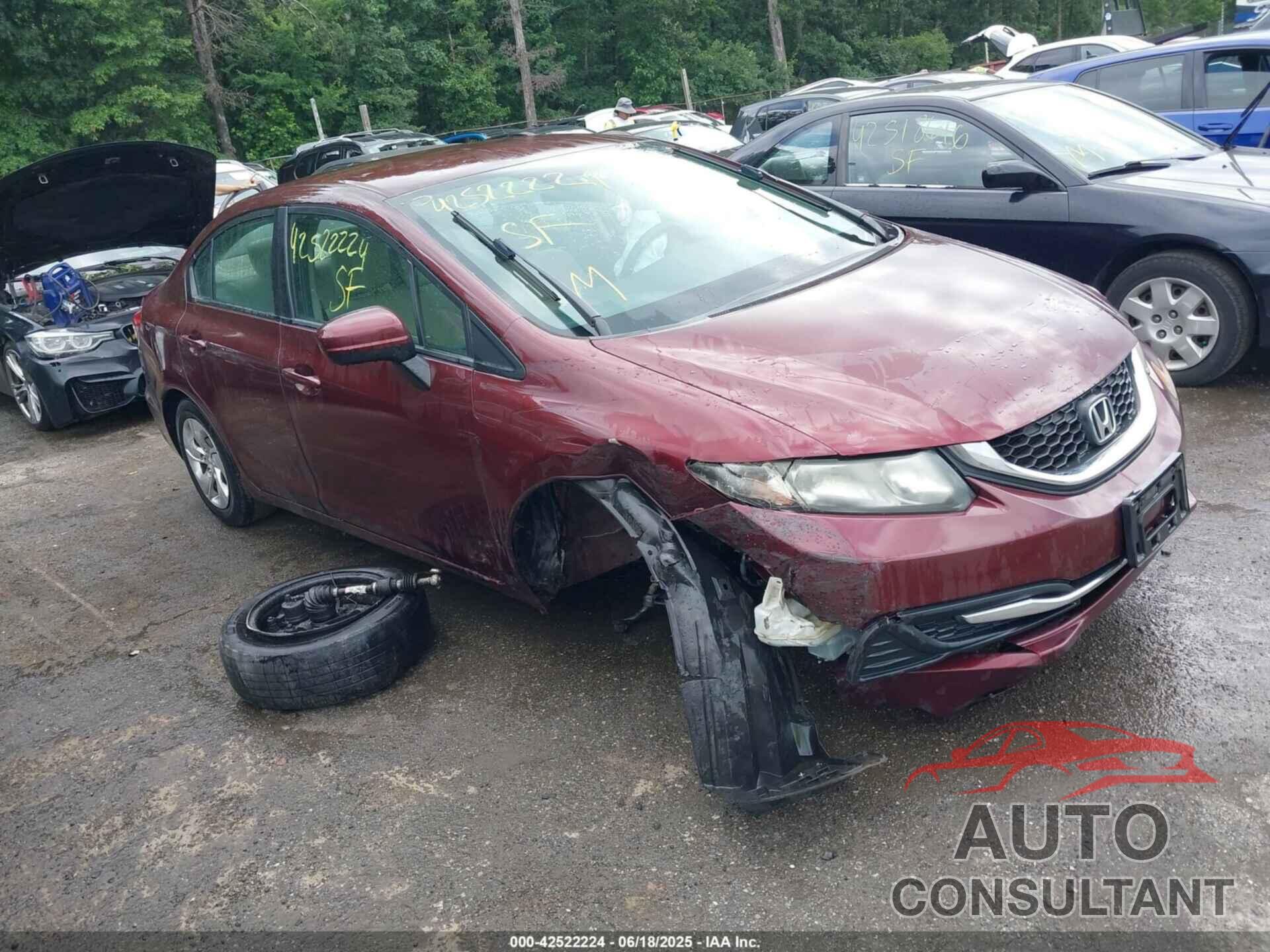 HONDA CIVIC 2014 - 19XFB2F59EE255277
