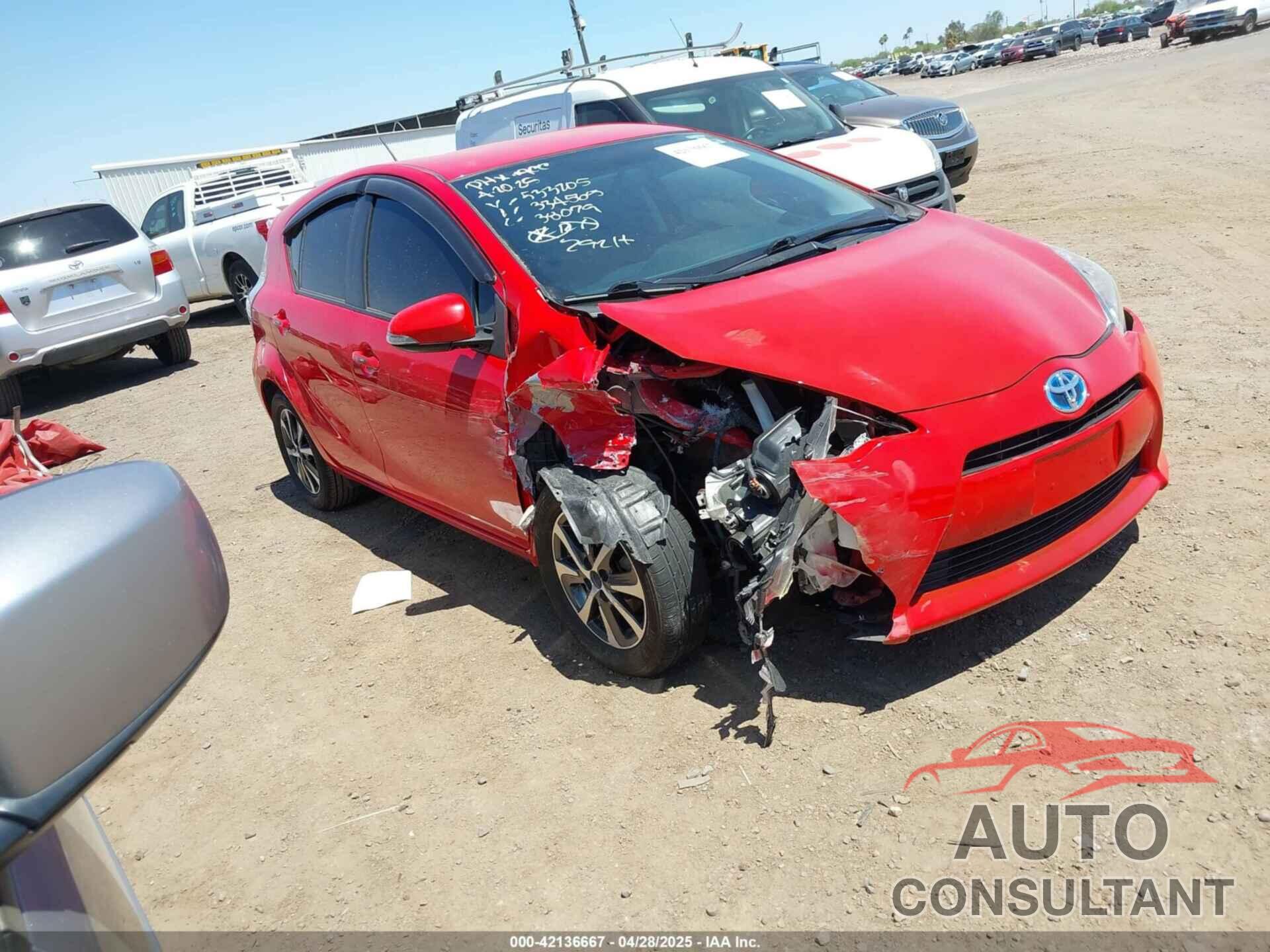TOYOTA PRIUS C 2013 - JTDKDTB3XD1533205