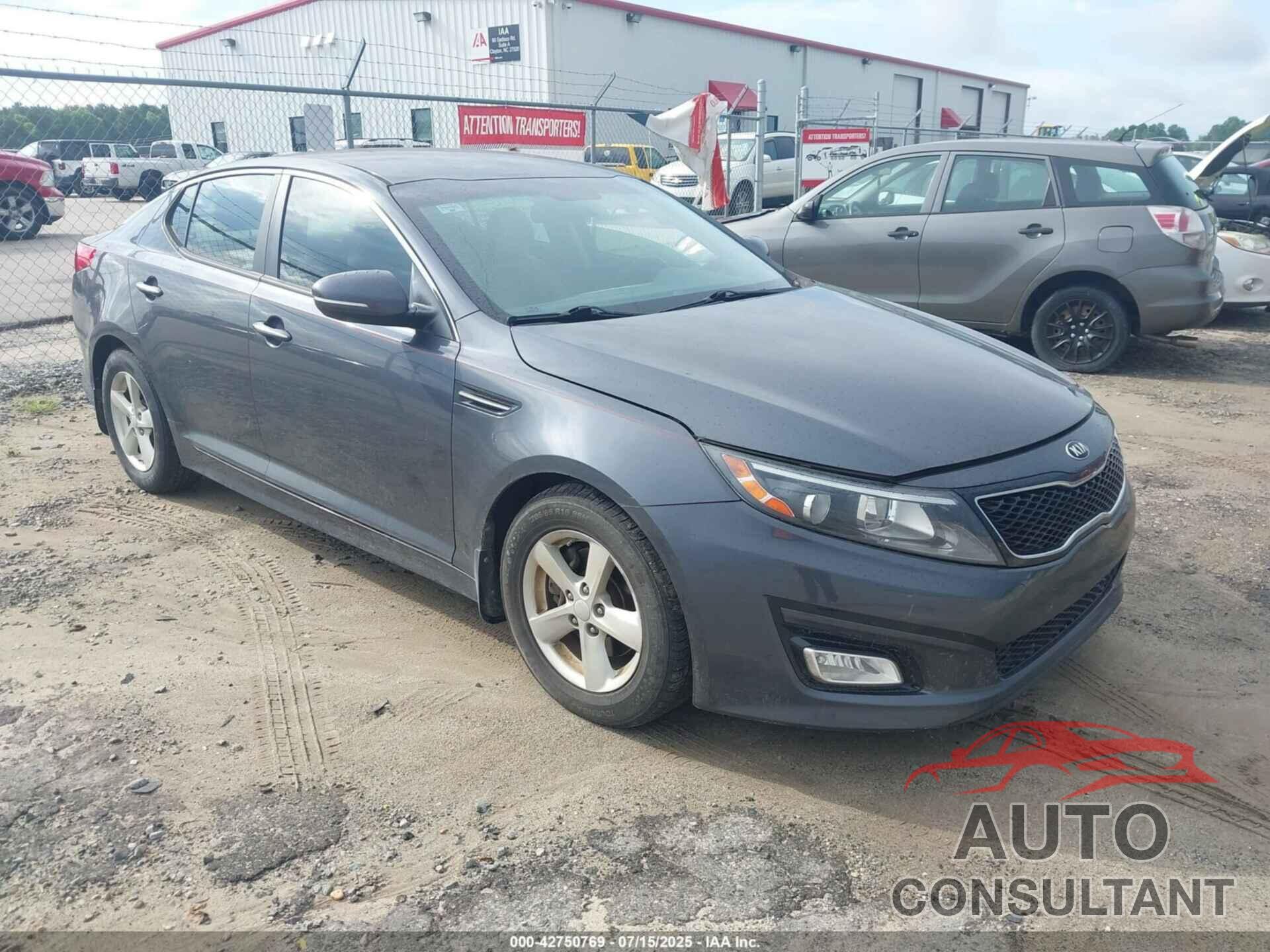 KIA OPTIMA 2015 - KNAGM4A76F5645248
