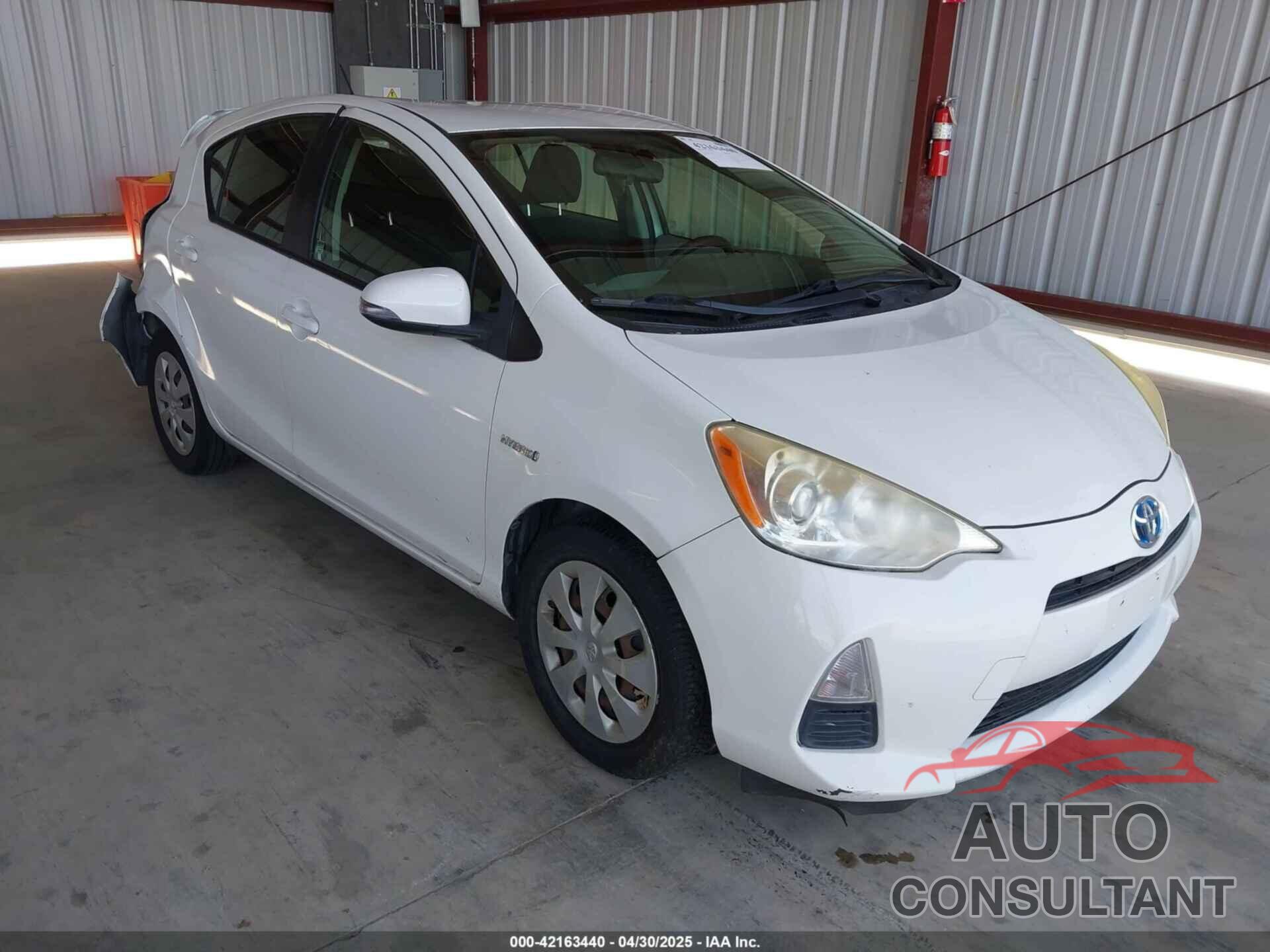 TOYOTA PRIUS C 2012 - JTDKDTB36C1513712