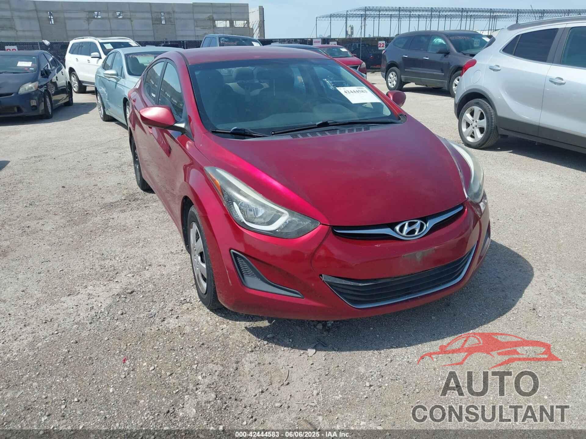 HYUNDAI ELANTRA 2016 - 5NPDH4AE6GH728494