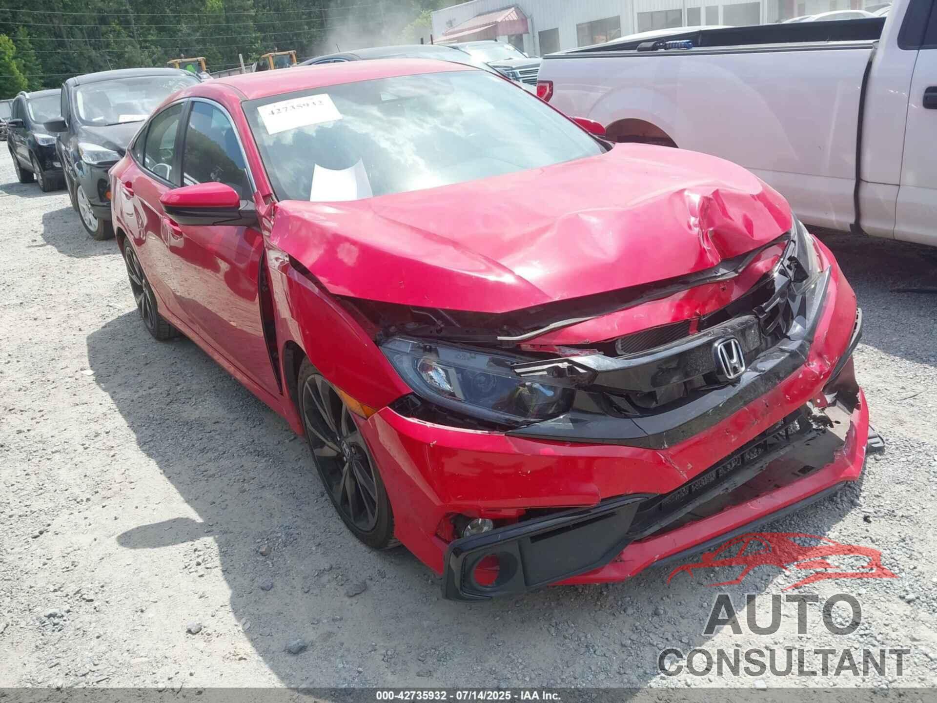 HONDA CIVIC 2019 - 2HGFC2F82KH501319