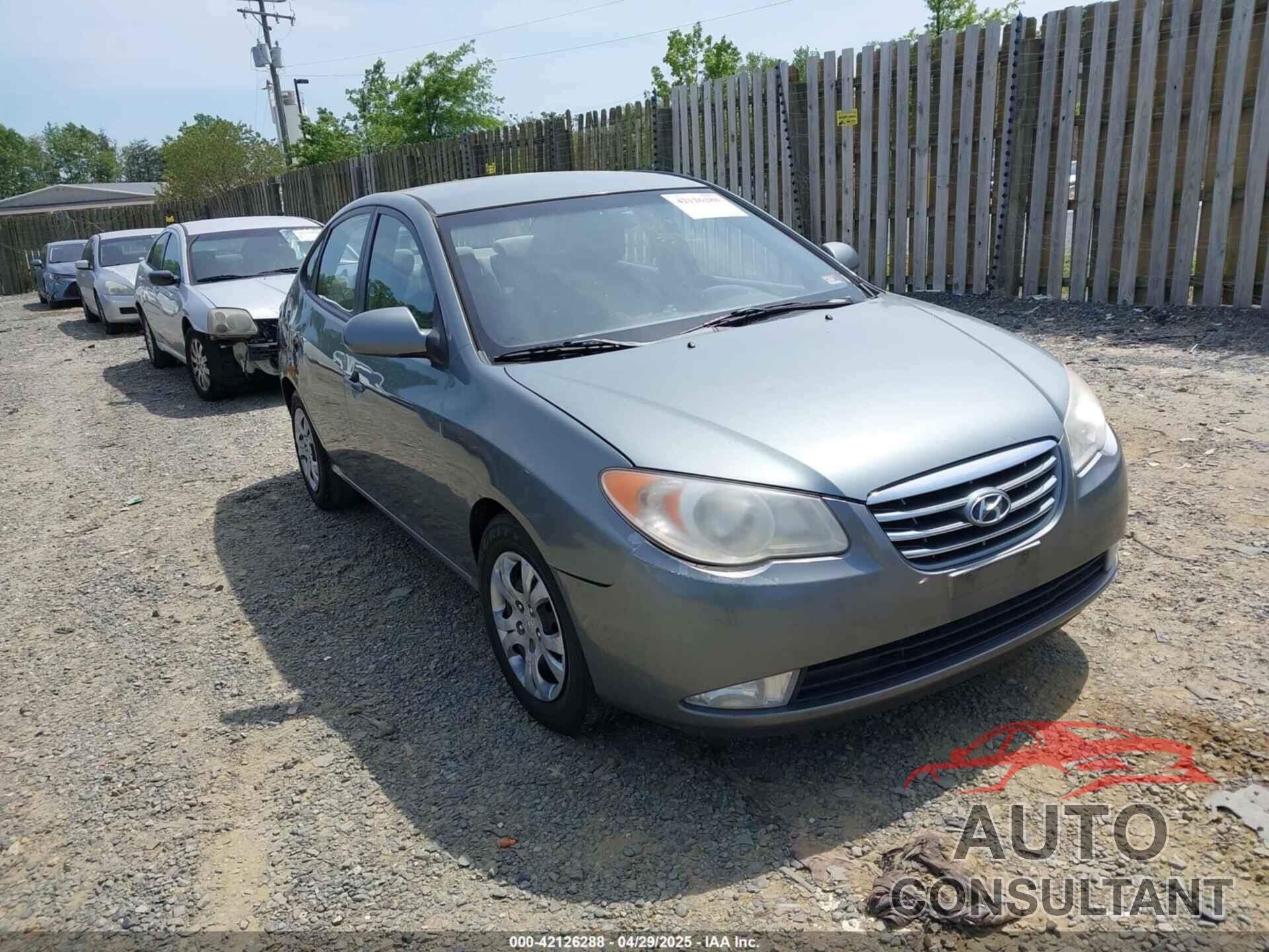 HYUNDAI ELANTRA 2010 - KMHDU4AD8AU834635