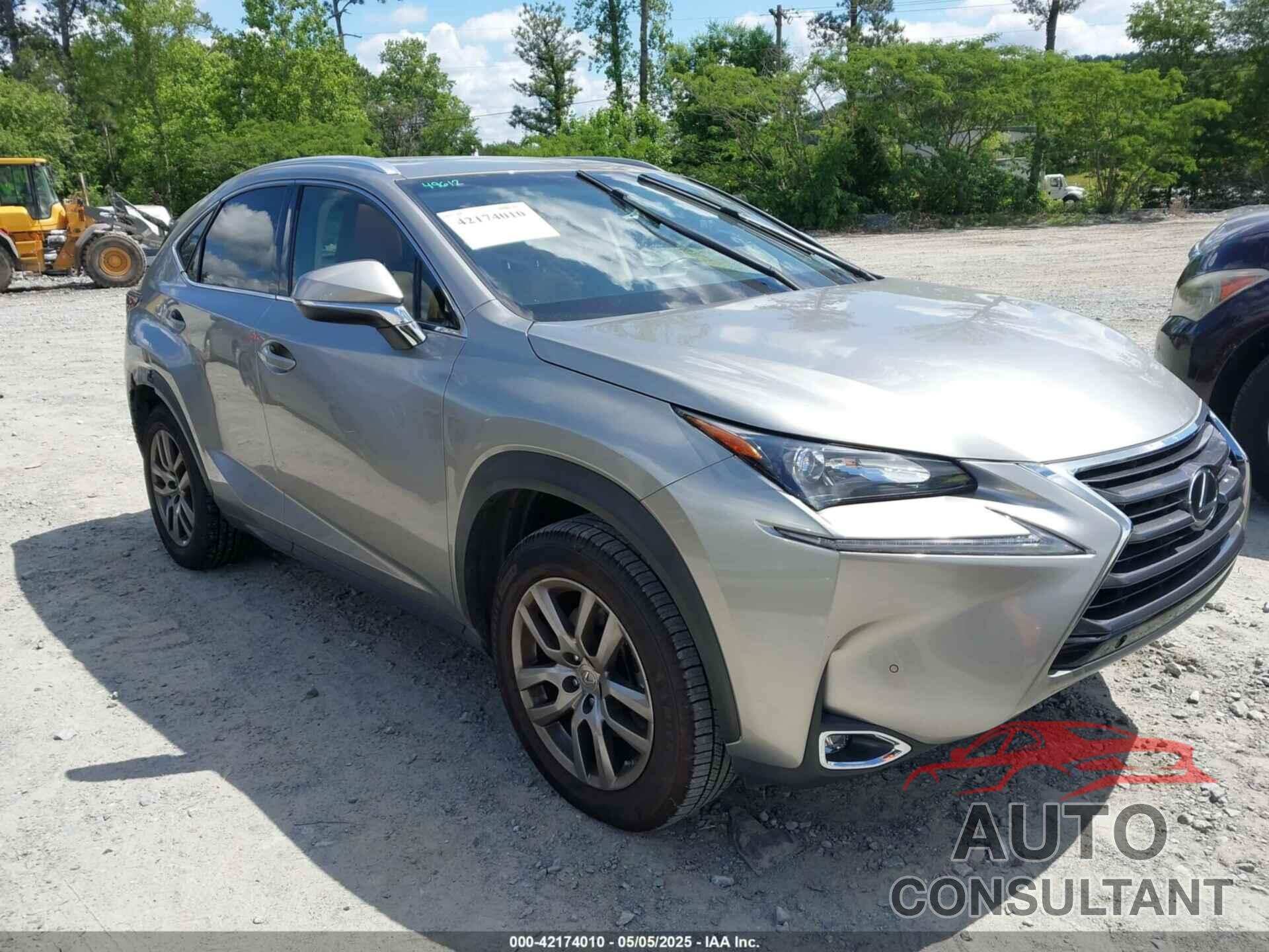 LEXUS NX 200T 2016 - JTJYARBZ1G2025954