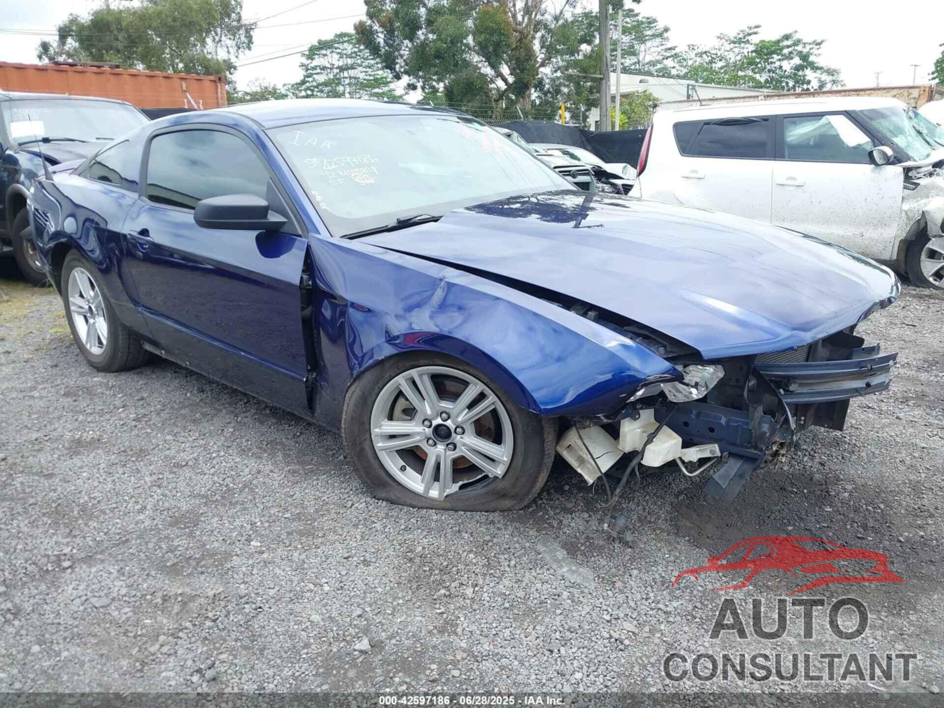 FORD MUSTANG 2012 - 1ZVBP8AM2C5263843