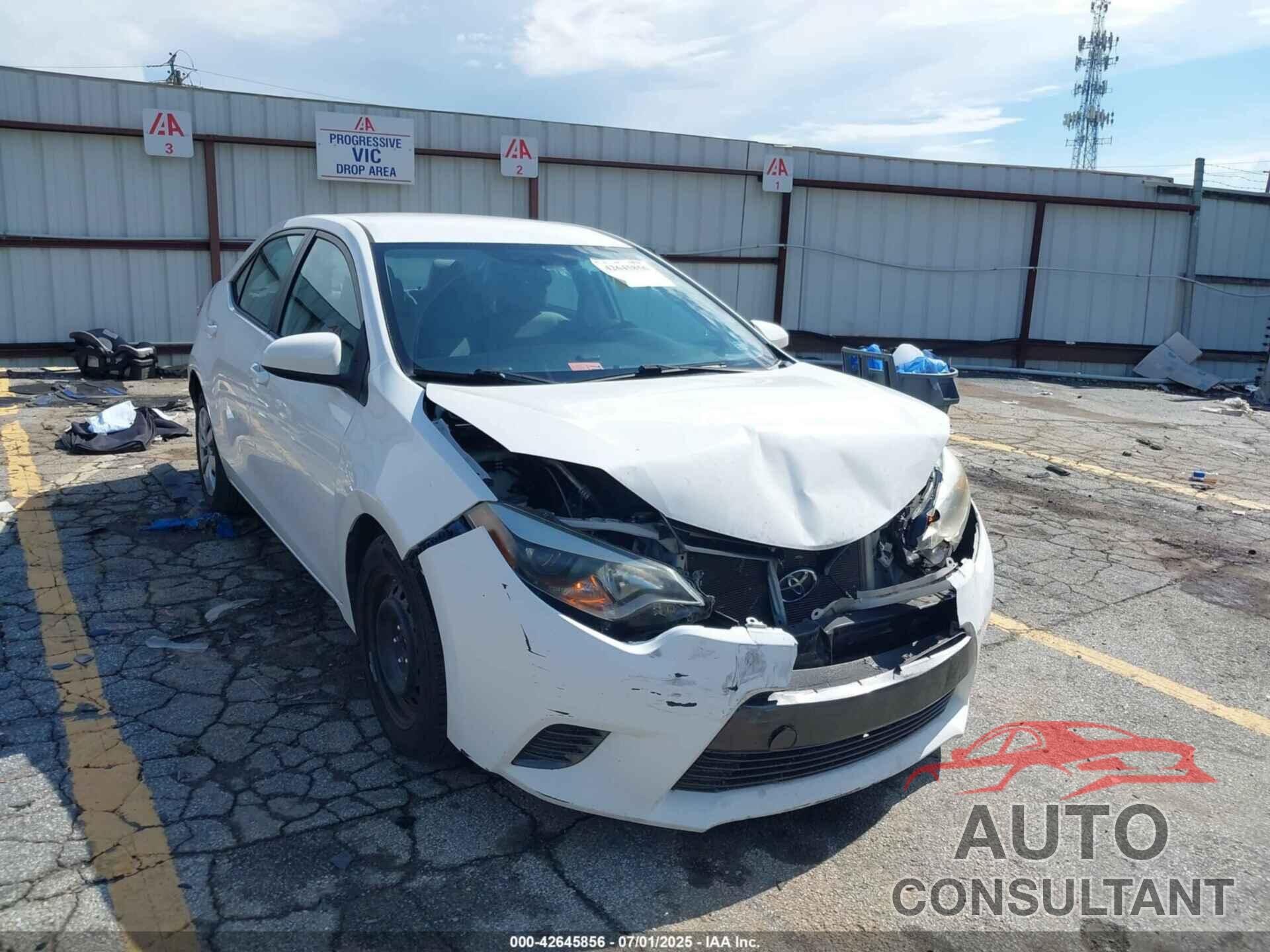 TOYOTA COROLLA 2016 - 2T1BURHEXGC520630