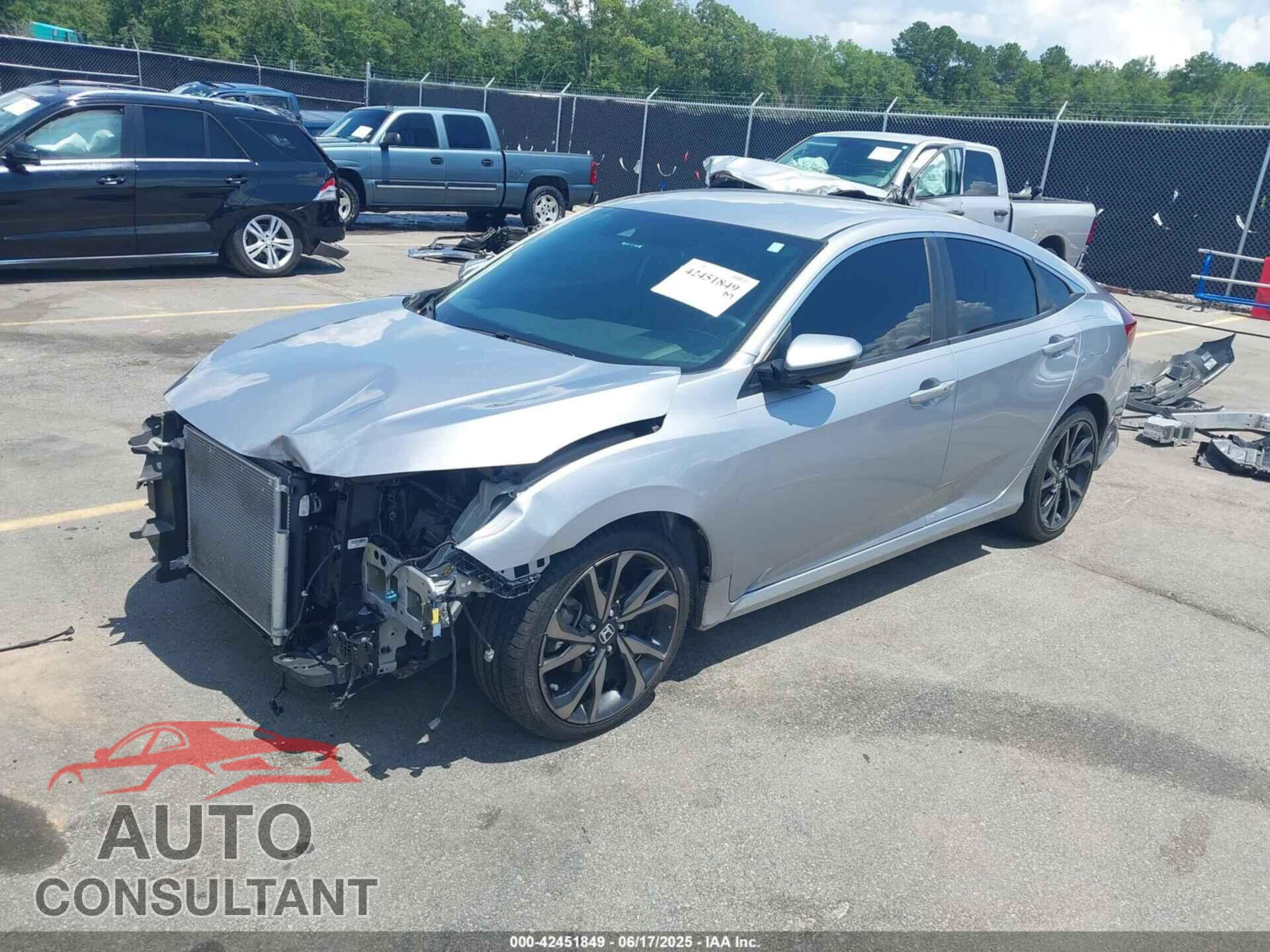 HONDA CIVIC 2019 - 2HGFC2F83KH598630