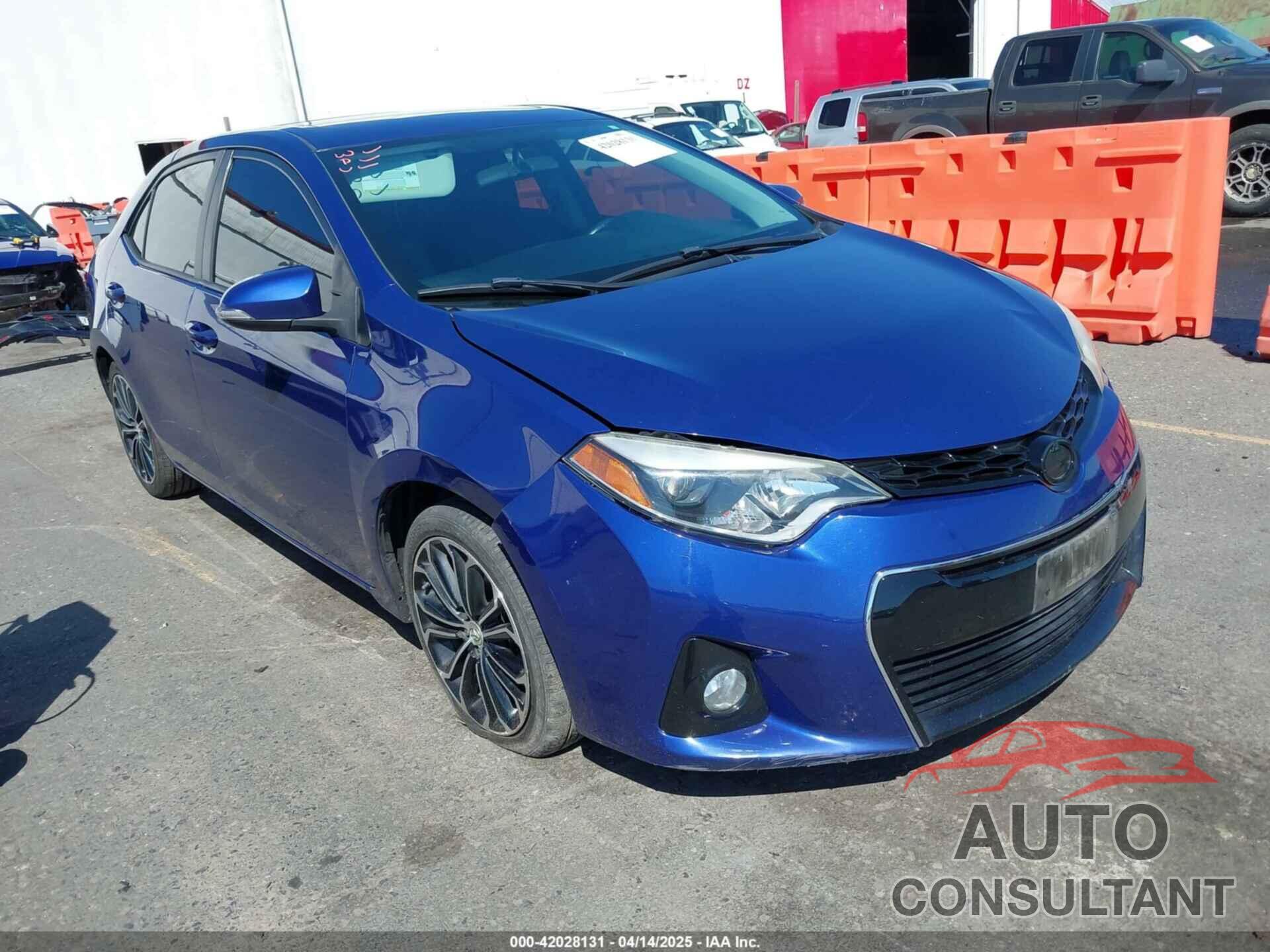 TOYOTA COROLLA 2015 - 2T1BURHE2FC312143