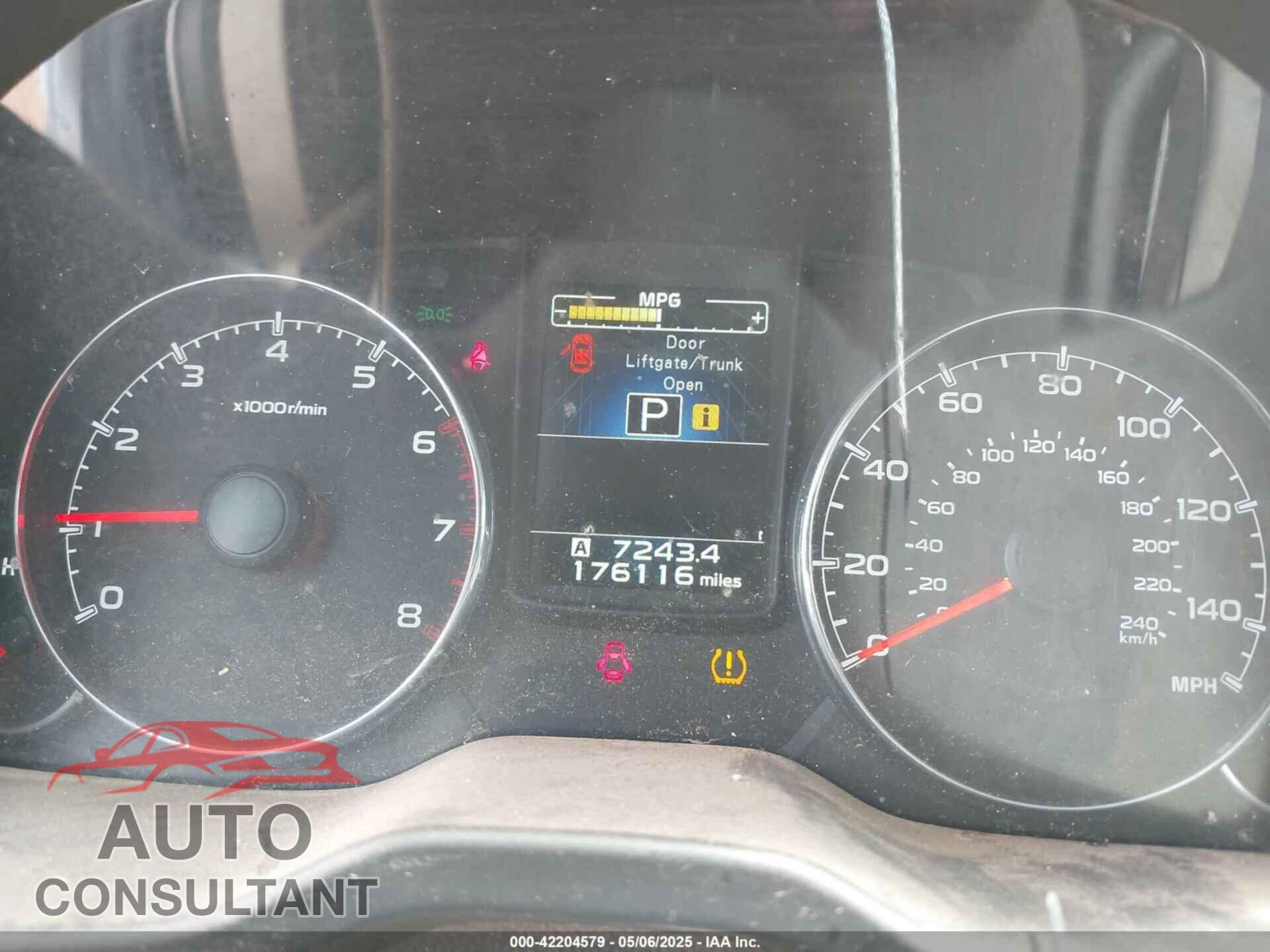 SUBARU OUTBACK 2013 - 4S4BRBKC8D3223968