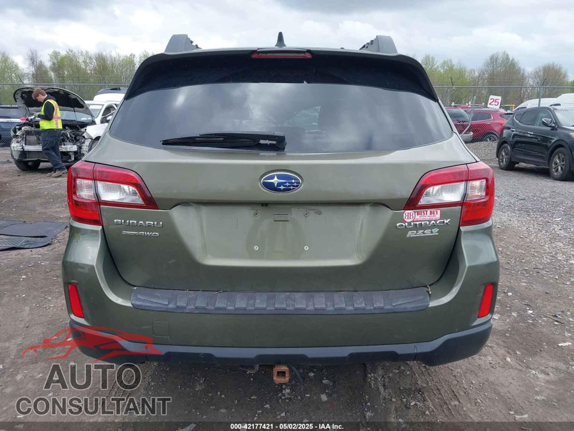SUBARU OUTBACK 2016 - 4S4BSALC9G3242546