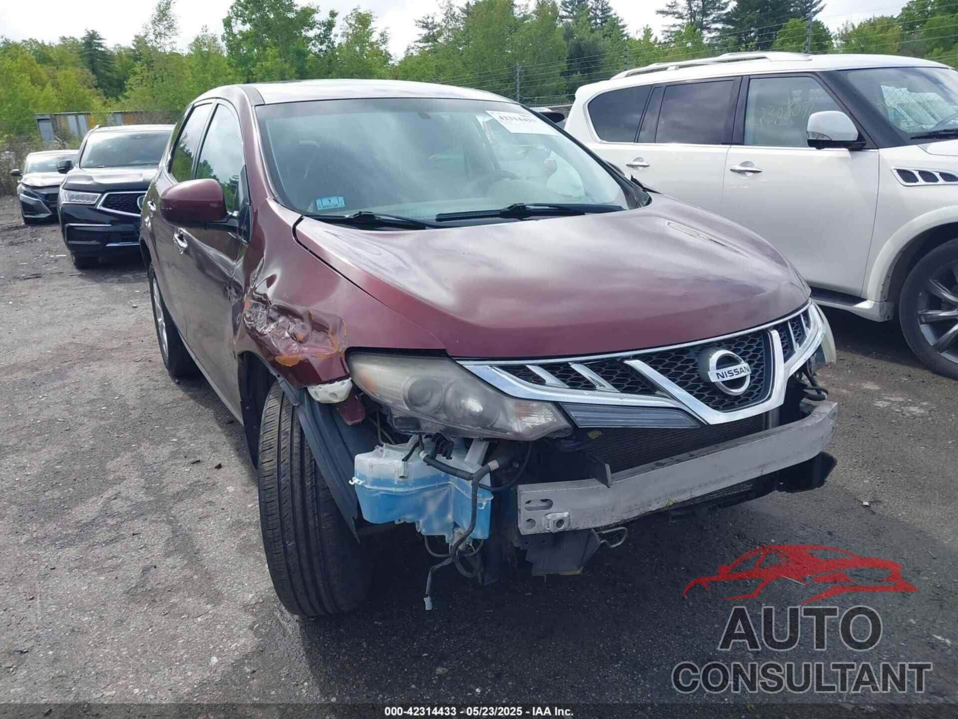 NISSAN MURANO 2011 - JN8AZ1MW2BW160996