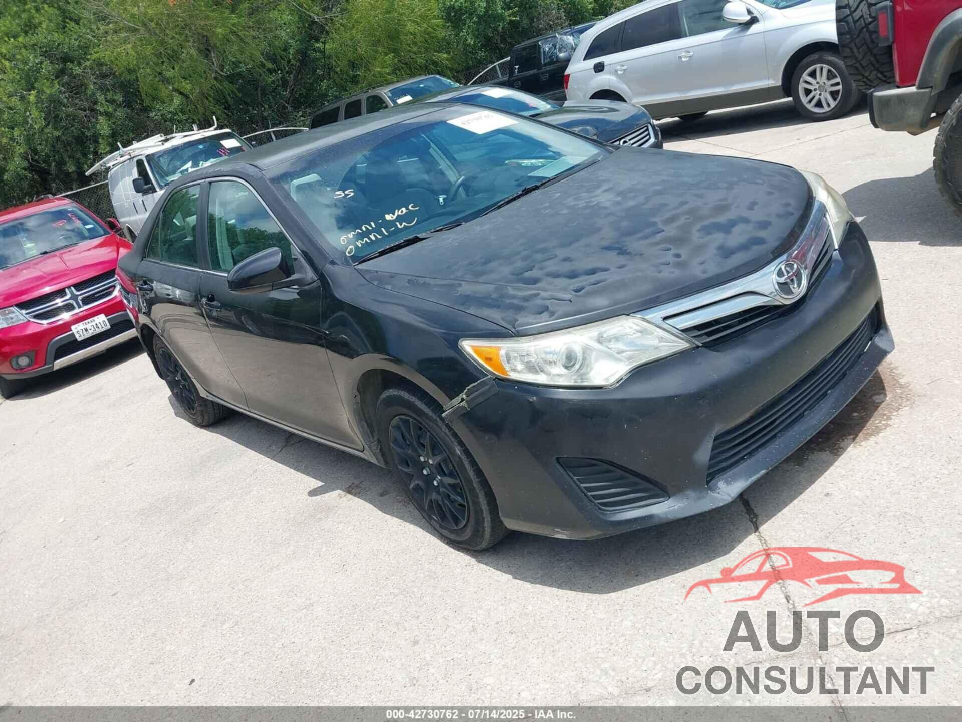 TOYOTA CAMRY 2012 - 4T1BF1FKXCU102646
