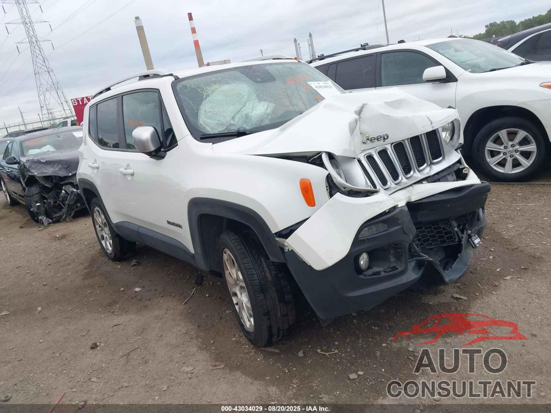 JEEP RENEGADE 2016 - ZACCJBDT5GPD14631