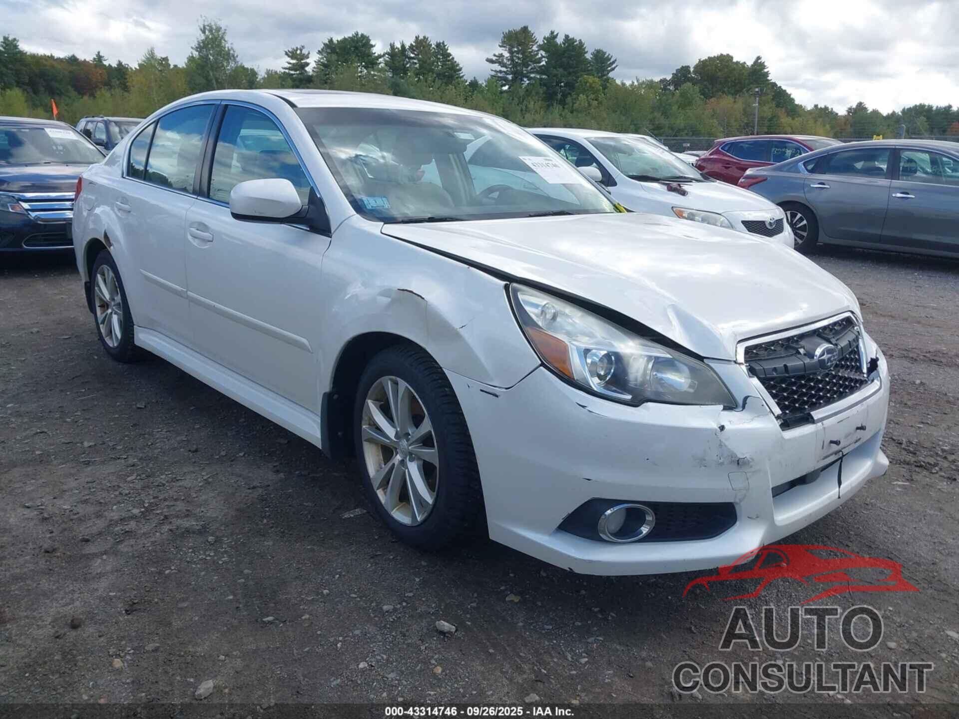 SUBARU LEGACY 2013 - 4S3BMDL66D2002527